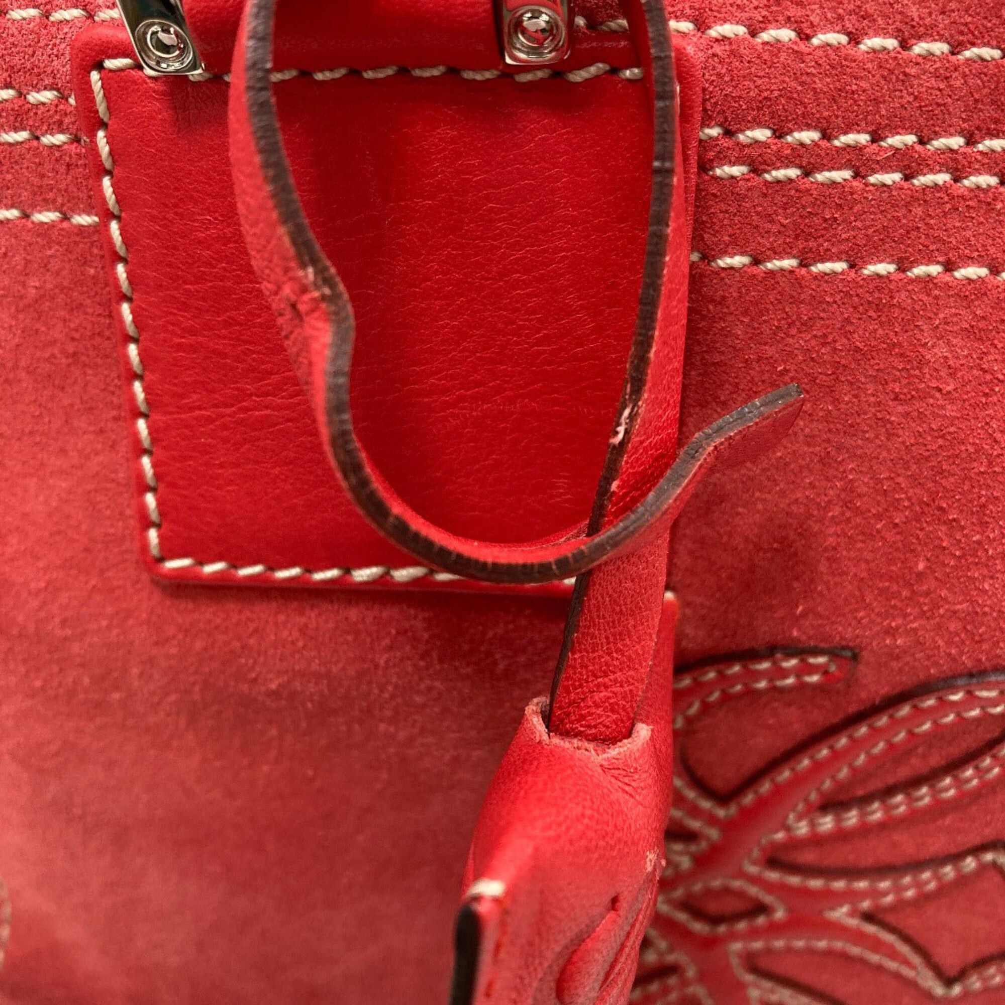 Loewe Loewe Amazona Suede Handbag for Women Size ONE SIZE - 16 Thumbnail