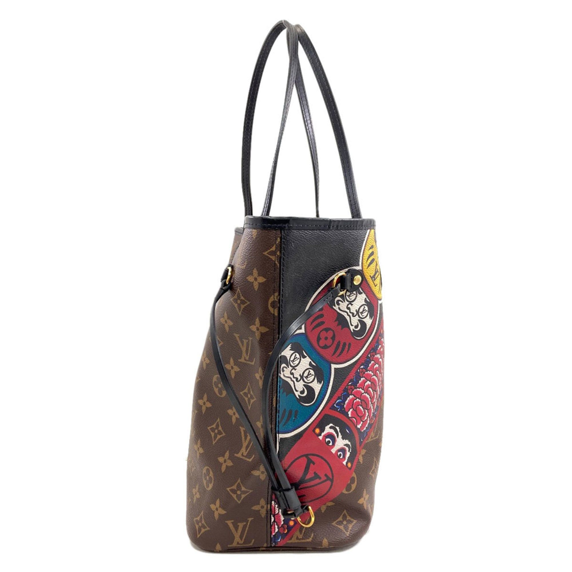 Louis Vuitton Louis Vuitton M43499 Neverfull MM Kansai Yamamoto Collaboration Daruma Kabuki Tote Bag Monogram Canvas Women's Size ONE SIZE - 3 Thumbnail