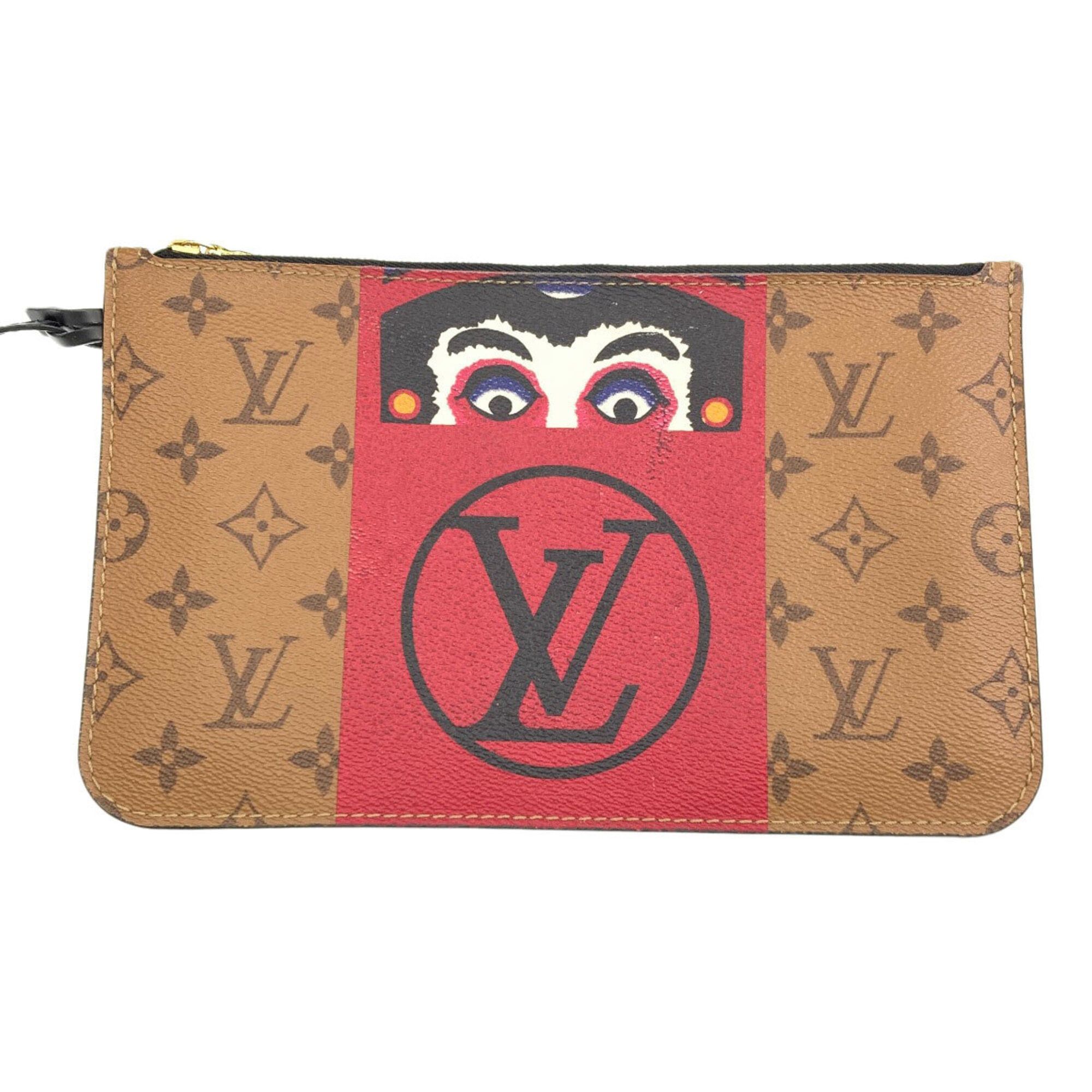 Louis Vuitton Louis Vuitton M43499 Neverfull MM Kansai Yamamoto Collaboration Daruma Kabuki Tote Bag Monogram Canvas Women's Size ONE SIZE - 10 Thumbnail