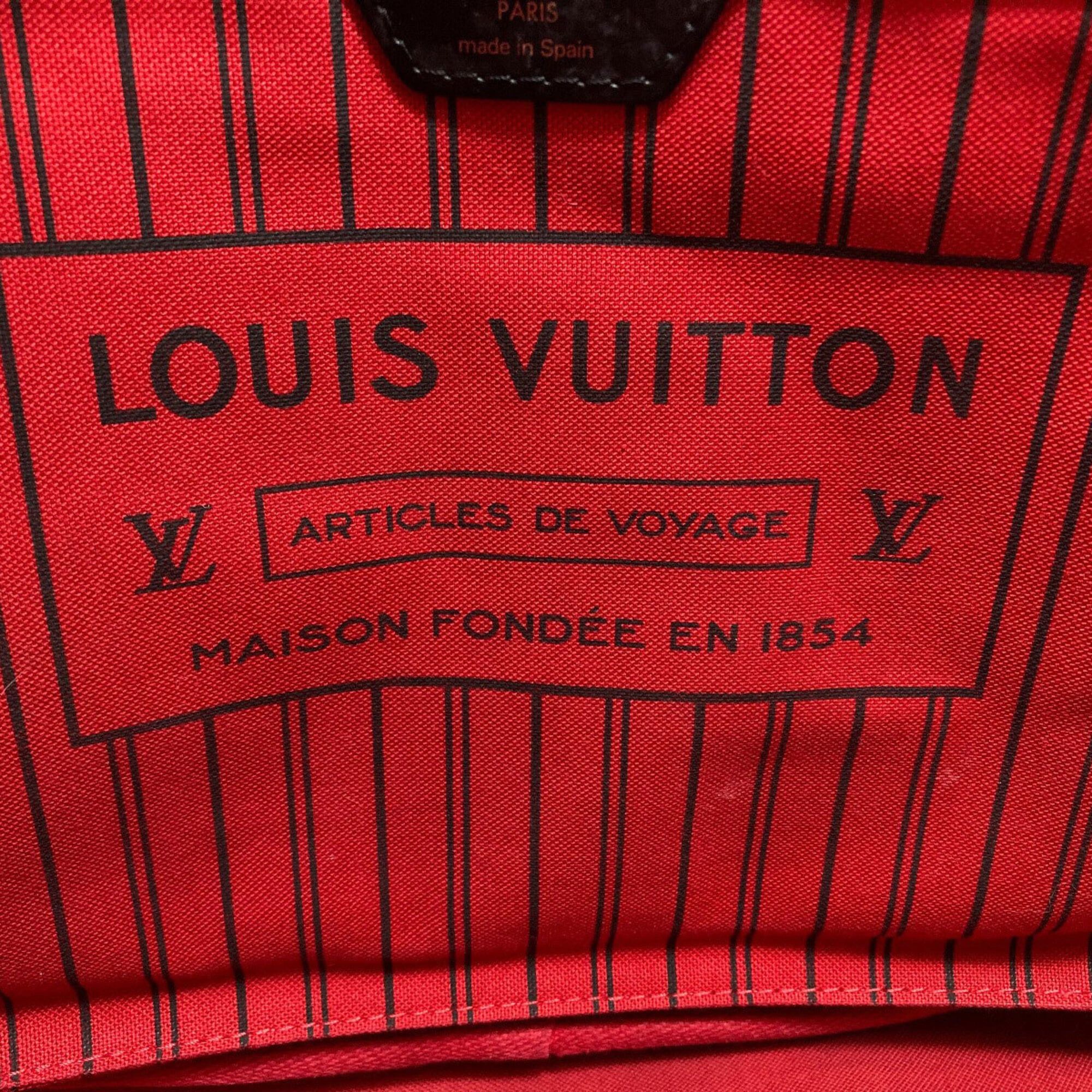 Louis Vuitton Louis Vuitton M43499 Neverfull MM Kansai Yamamoto Collaboration Daruma Kabuki Tote Bag Monogram Canvas Women's Size ONE SIZE - 6 Thumbnail