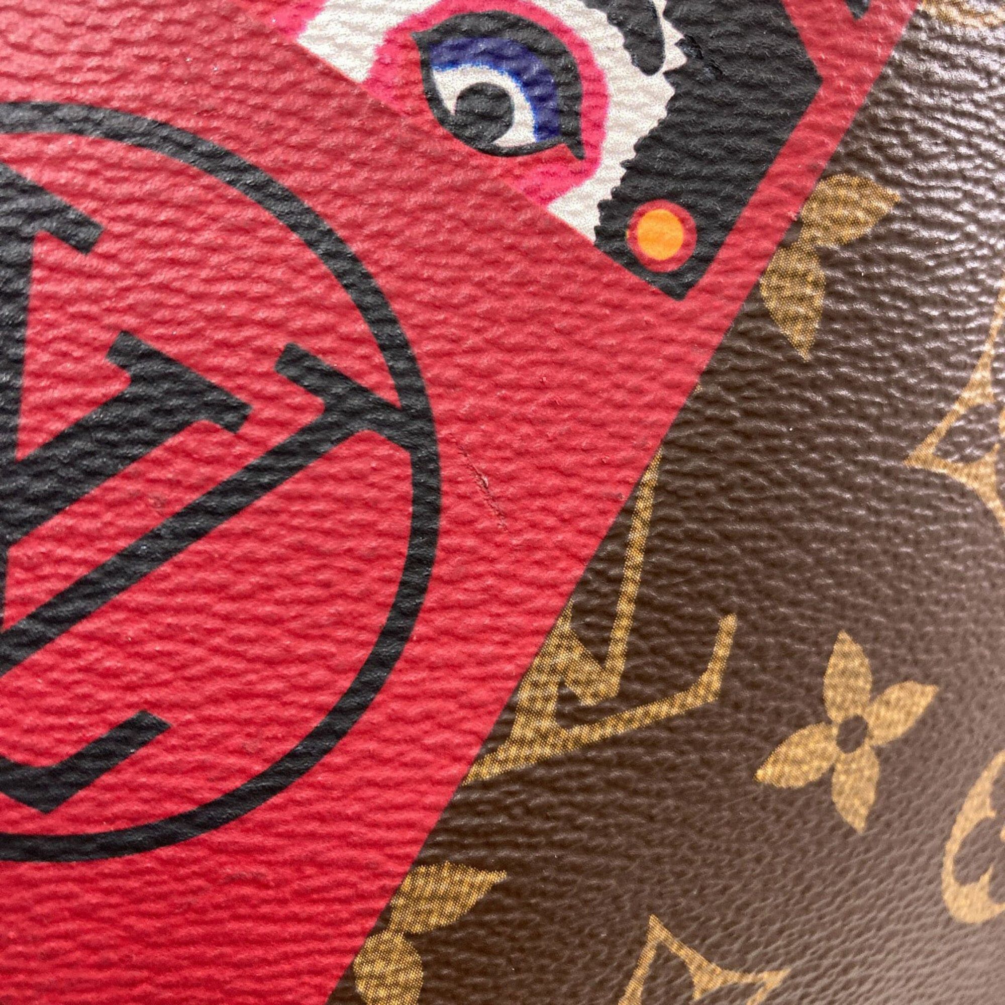 Louis Vuitton Louis Vuitton M43499 Neverfull MM Kansai Yamamoto Collaboration Daruma Kabuki Tote Bag Monogram Canvas Women's Size ONE SIZE - 16 Thumbnail