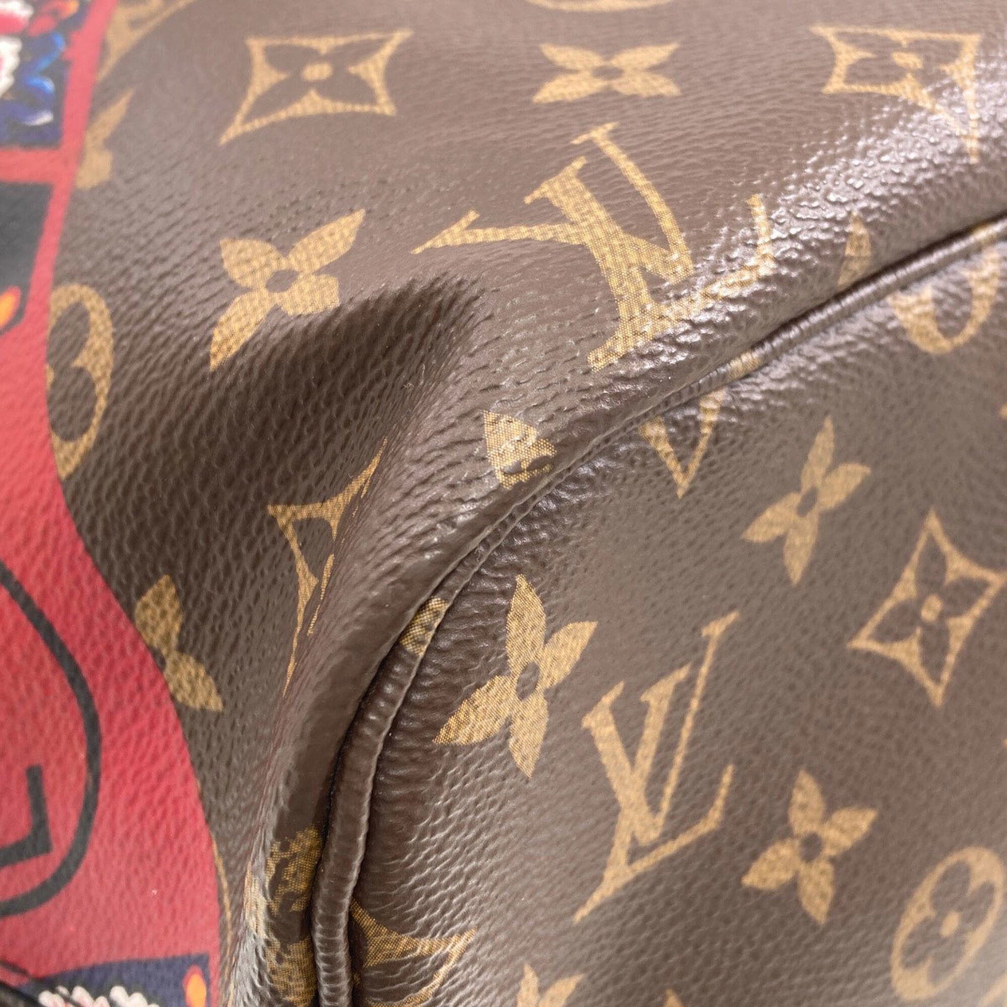 Louis Vuitton Louis Vuitton M43499 Neverfull MM Kansai Yamamoto Collaboration Daruma Kabuki Tote Bag Monogram Canvas Women's Size ONE SIZE - 25 Thumbnail