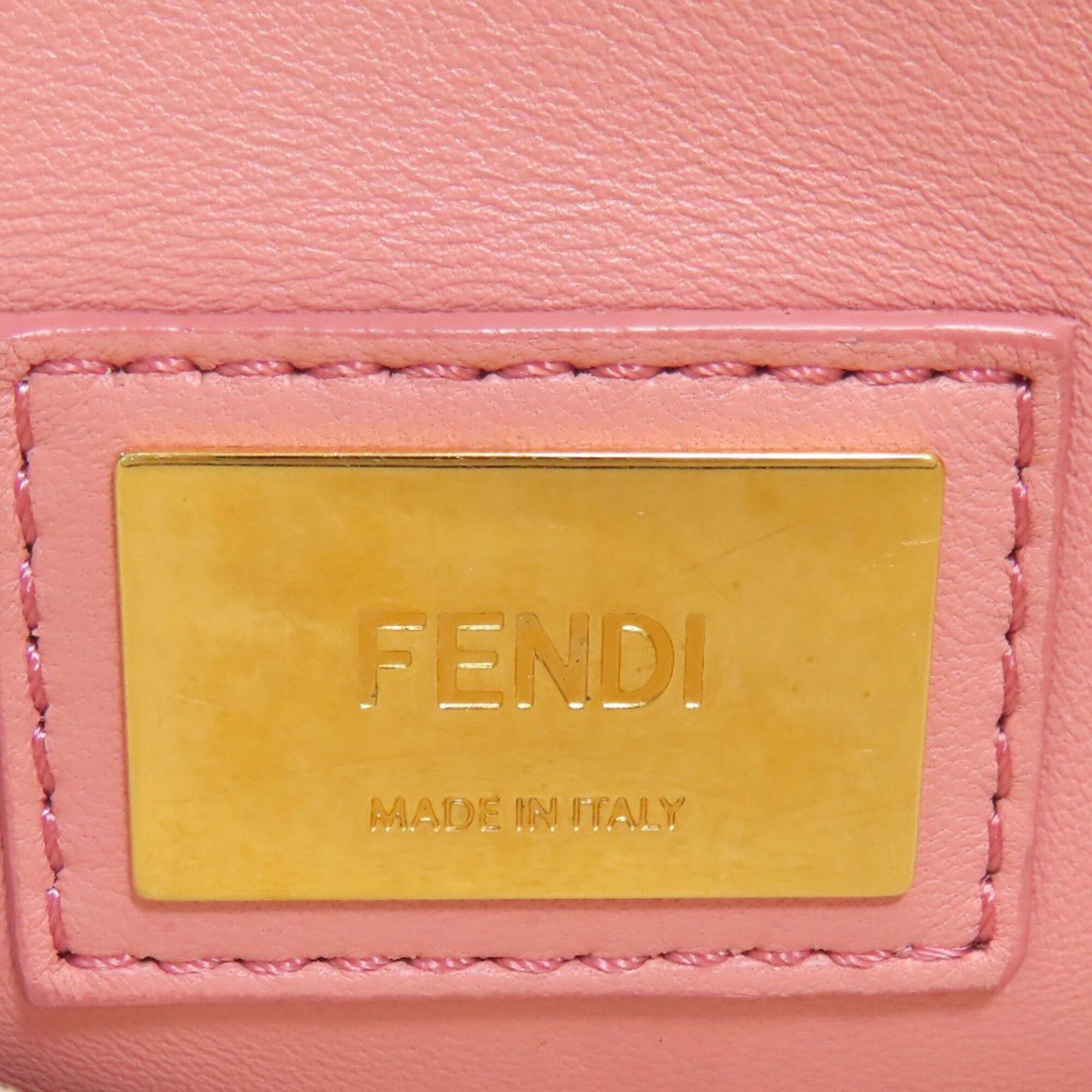 Fendi Fendi Peekaboo 2-Way Handbag, Calfskin, Women's Size ONE SIZE - 7 Thumbnail