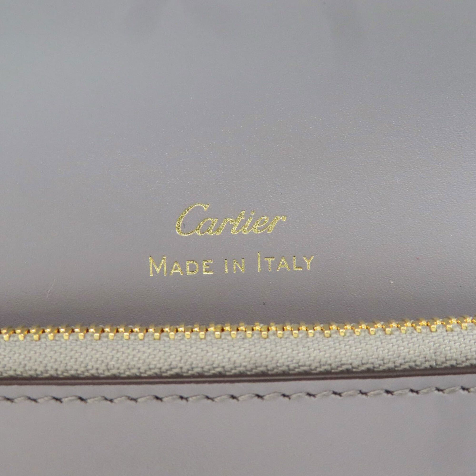 Cartier Cartier Double C de Compact Wallet, Bi-fold Leather, Women's Size ONE SIZE - 5 Thumbnail