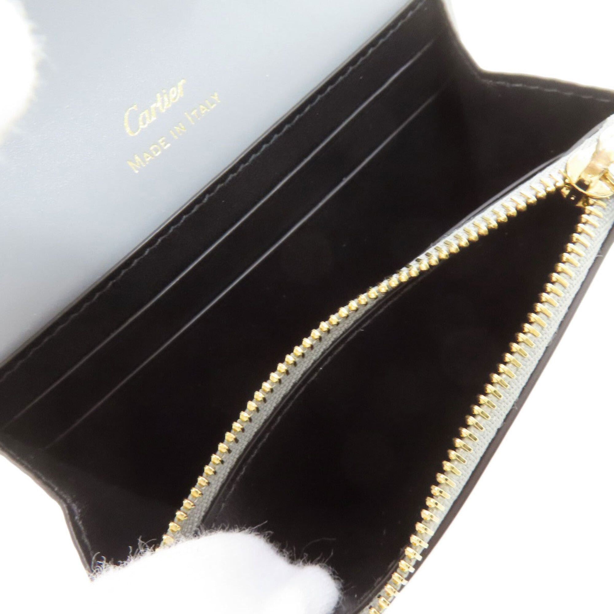 Cartier Cartier Double C de Compact Wallet, Bi-fold Leather, Women's Size ONE SIZE - 6 Thumbnail
