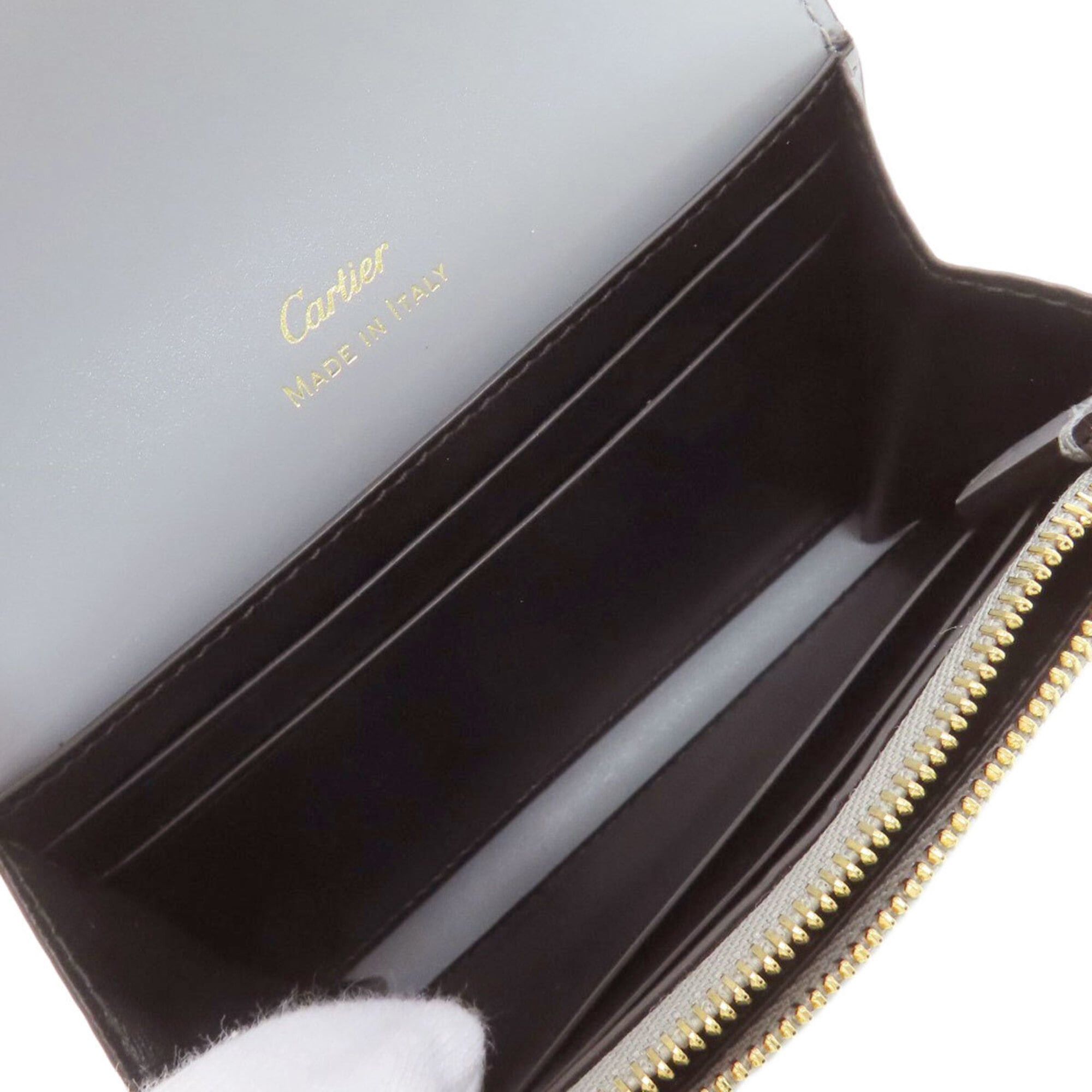 Cartier Cartier Double C de Compact Wallet, Bi-fold Leather, Women's Size ONE SIZE - 7 Thumbnail