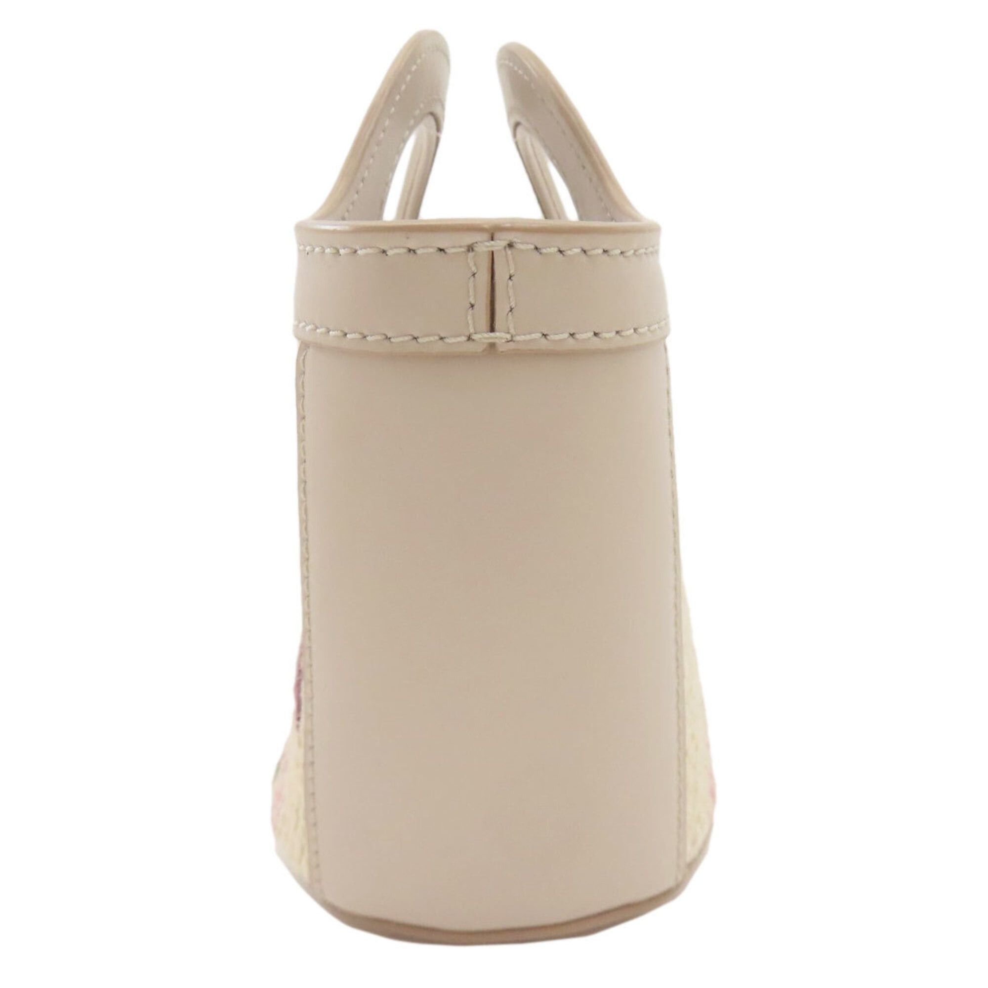 Marni Marni Tropicália 2-Way Handbag, Leather/Cotton, Women's Size ONE SIZE - 3 Thumbnail