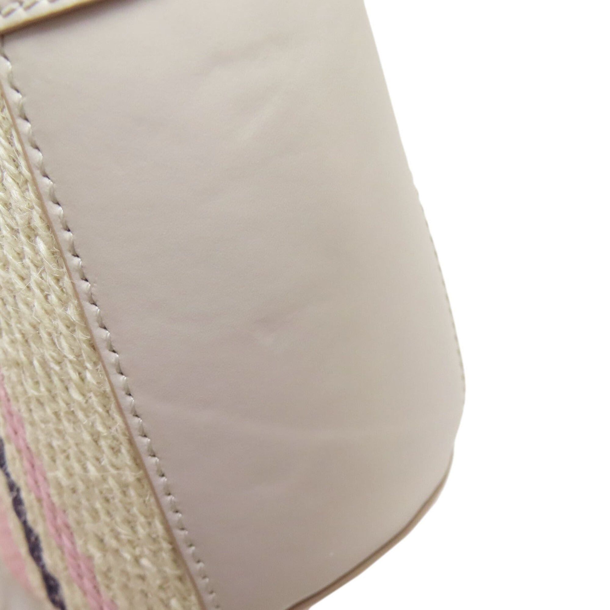 Marni Marni Tropicália 2-Way Handbag, Leather/Cotton, Women's Size ONE SIZE - 14 Thumbnail