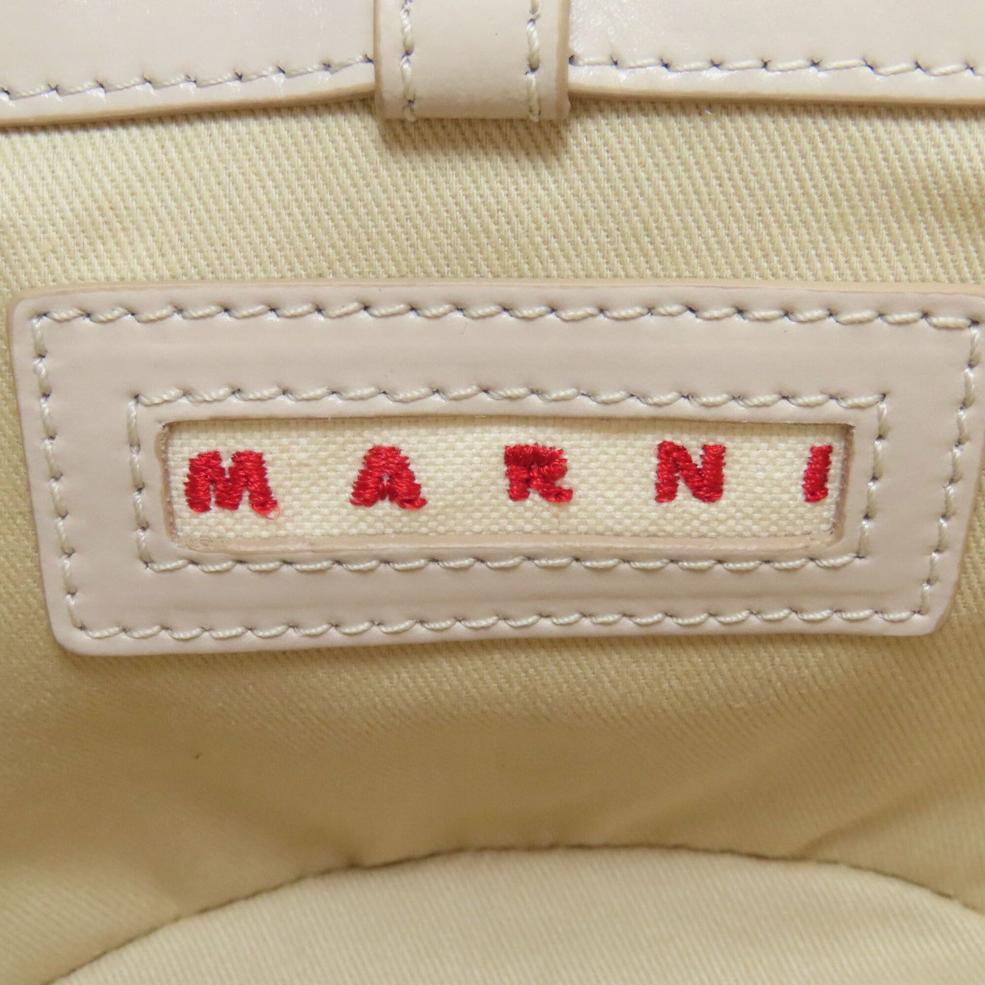 Marni Marni Tropicália 2-Way Handbag, Leather/Cotton, Women's Size ONE SIZE - 6 Thumbnail