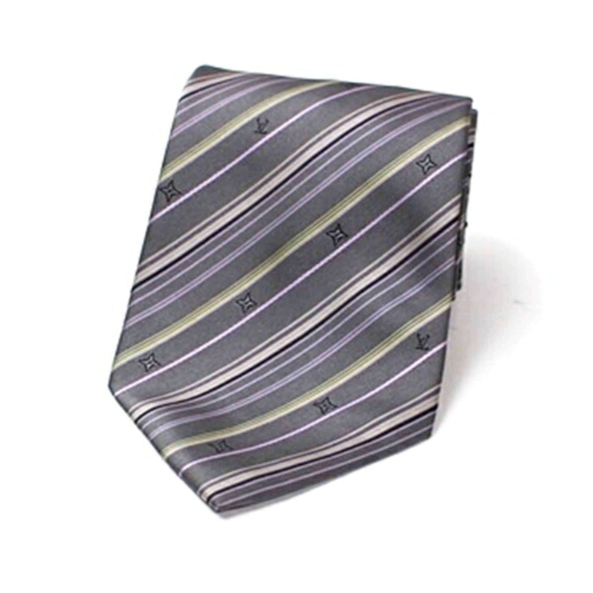 Louis Vuitton Louis Vuitton Silk Tie, Striped, LOUIS VUITTON, Men's Size ONE SIZE - 3 Thumbnail