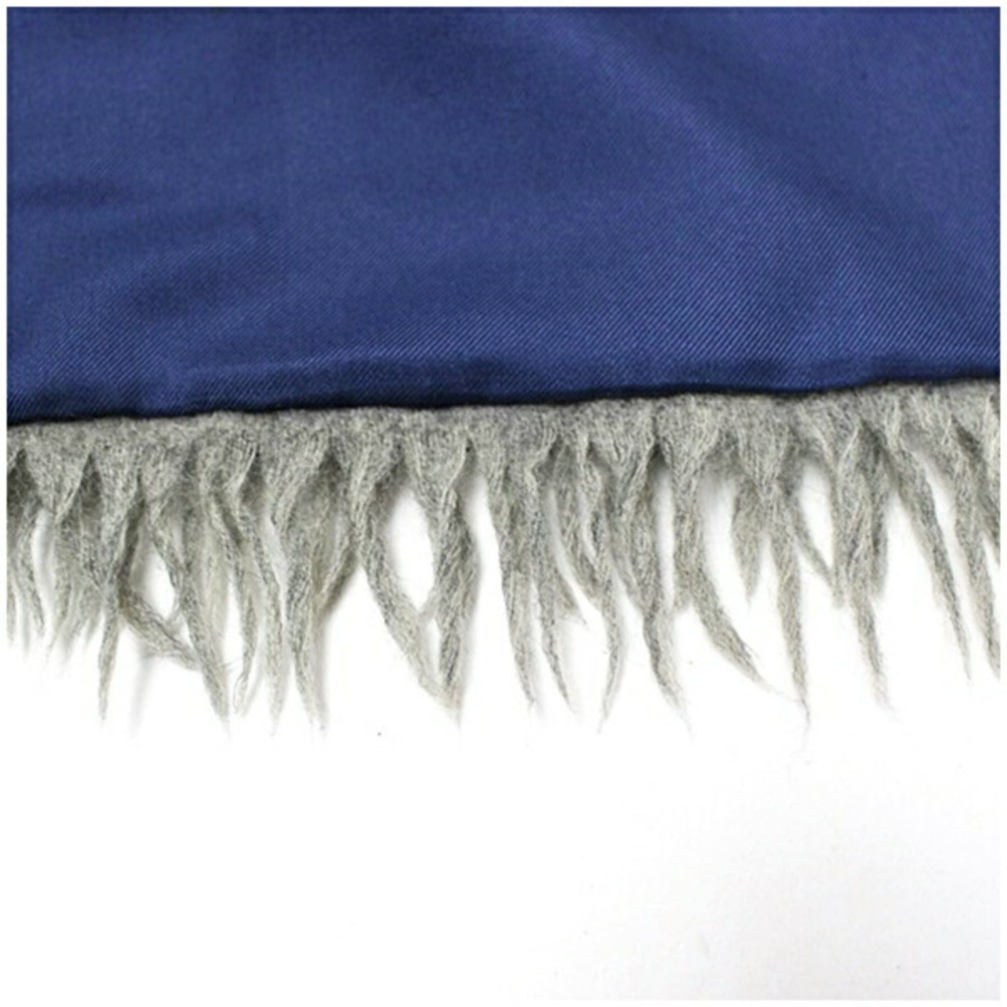 Hermes Hermes Silk Scarf, Blue with H-pattern and Stripe in Gray, 150 x 28 cm, HERMES, Men's Women's. Size ONE SIZE - 4 Thumbnail