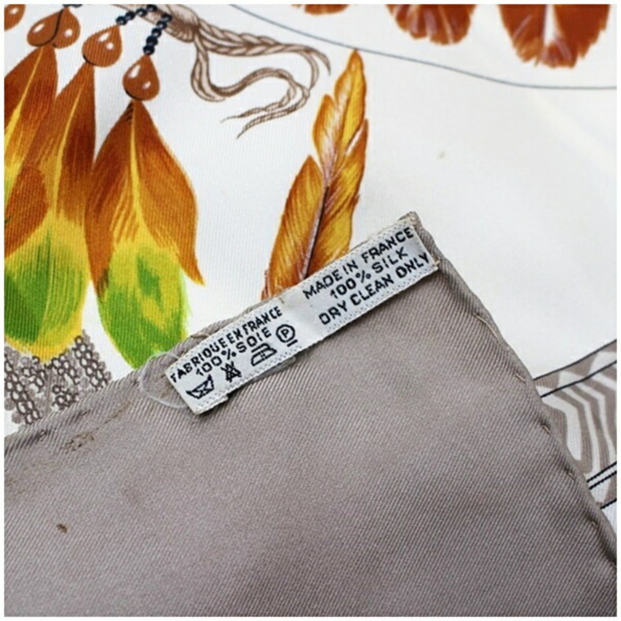 Hermes Hermes Silk Scarf Muffler Carre 90 BRAZIL (Brazil) HERMES Women's Size ONE SIZE - 6 Thumbnail