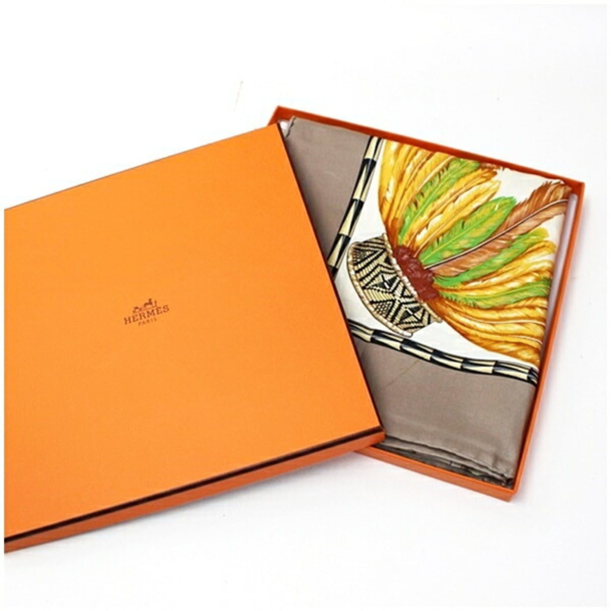 Hermes Hermes Silk Scarf Muffler Carre 90 BRAZIL (Brazil) HERMES Women's Size ONE SIZE - 5 Thumbnail