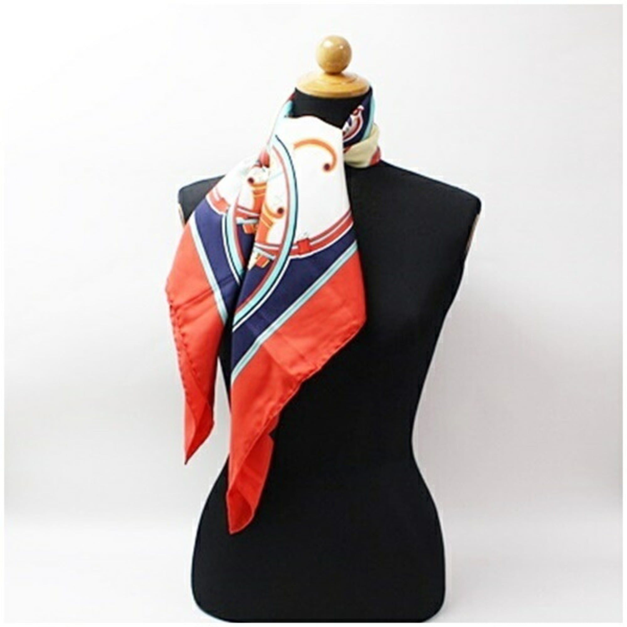 Hermes Hermes Silk Scarf Muffler Carre 90 WASHINGTON'S CARRIAGE HERMES Women's Size ONE SIZE - 4 Thumbnail