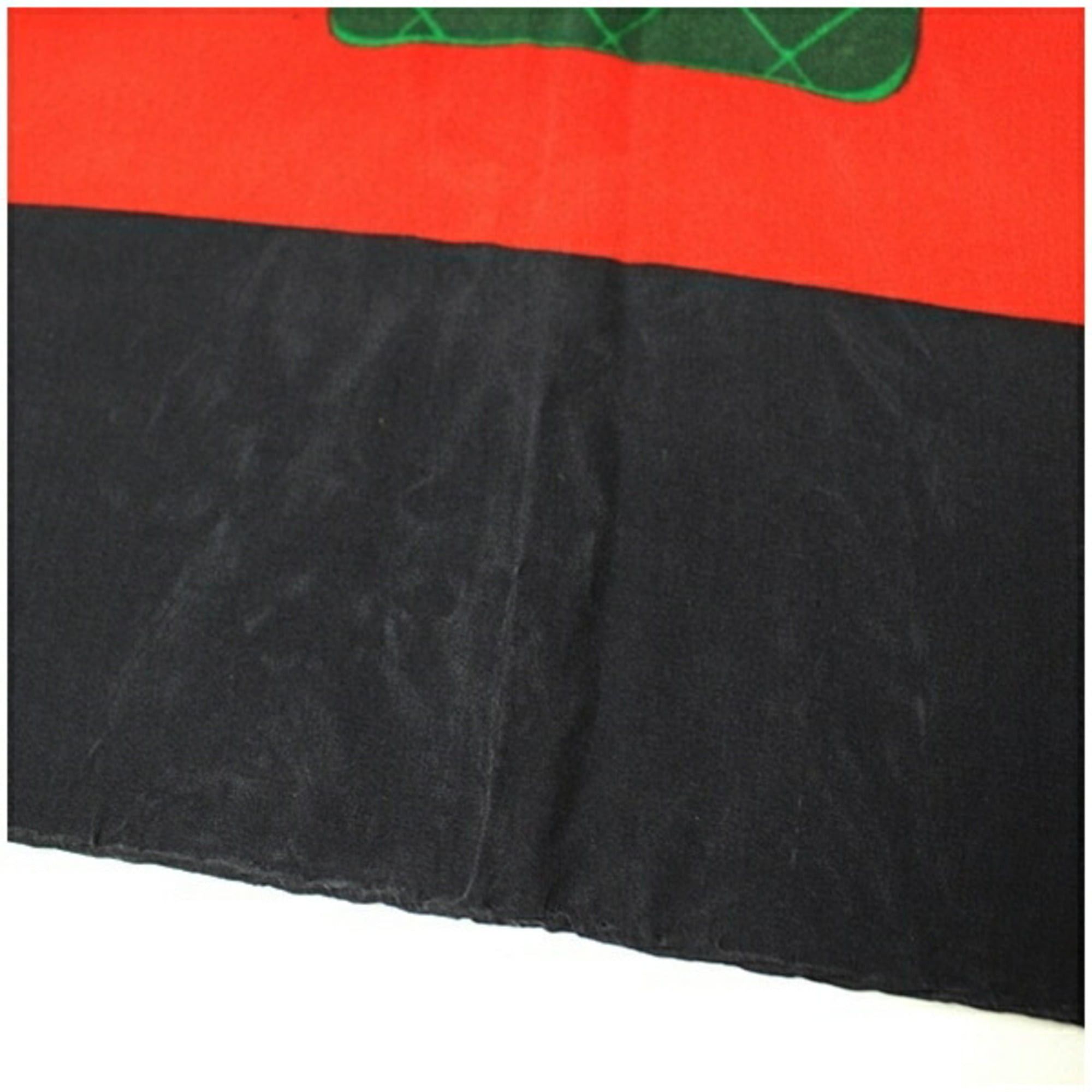 Chanel Chanel Scarf/Muffler, Black x Red, Bag Pattern, CHANEL, Women's Size ONE SIZE - 7 Thumbnail