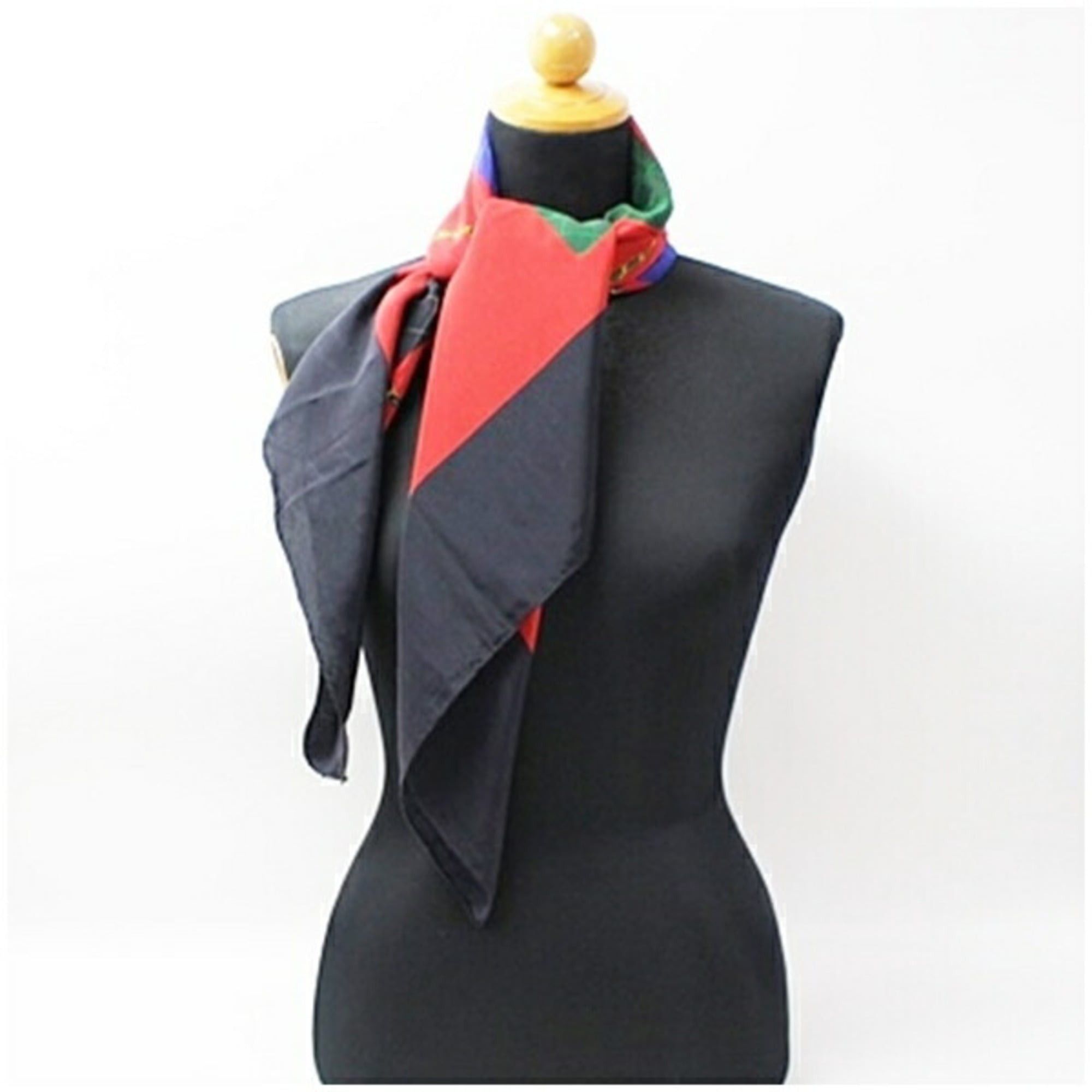 Chanel Chanel Scarf/Muffler, Black x Red, Bag Pattern, CHANEL, Women's Size ONE SIZE - 4 Thumbnail