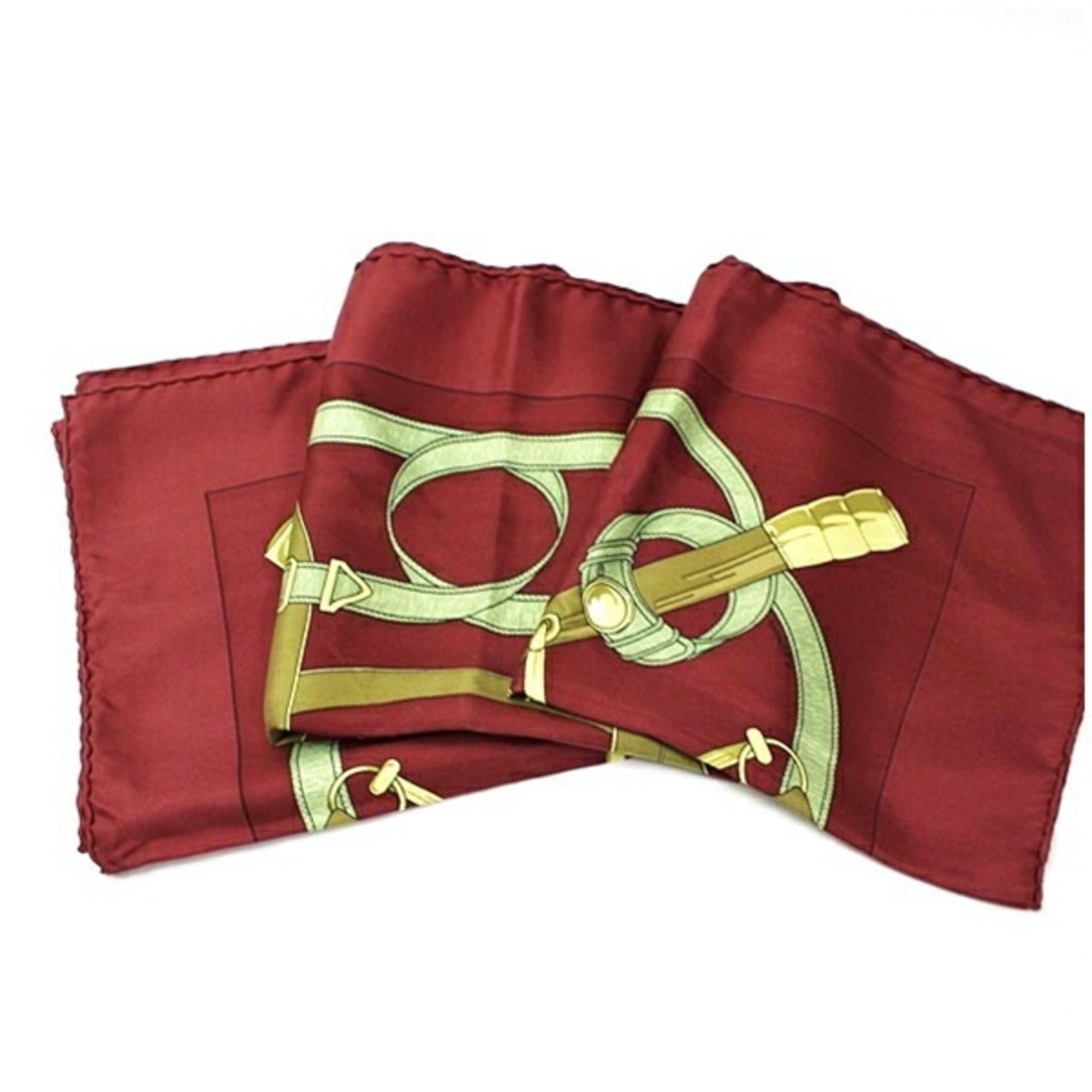Hermes Hermes Silk Scarf Muffler Carre 90 EPERON D'OR (Golden Spur) HERMES Women's Size ONE SIZE - 8 Thumbnail