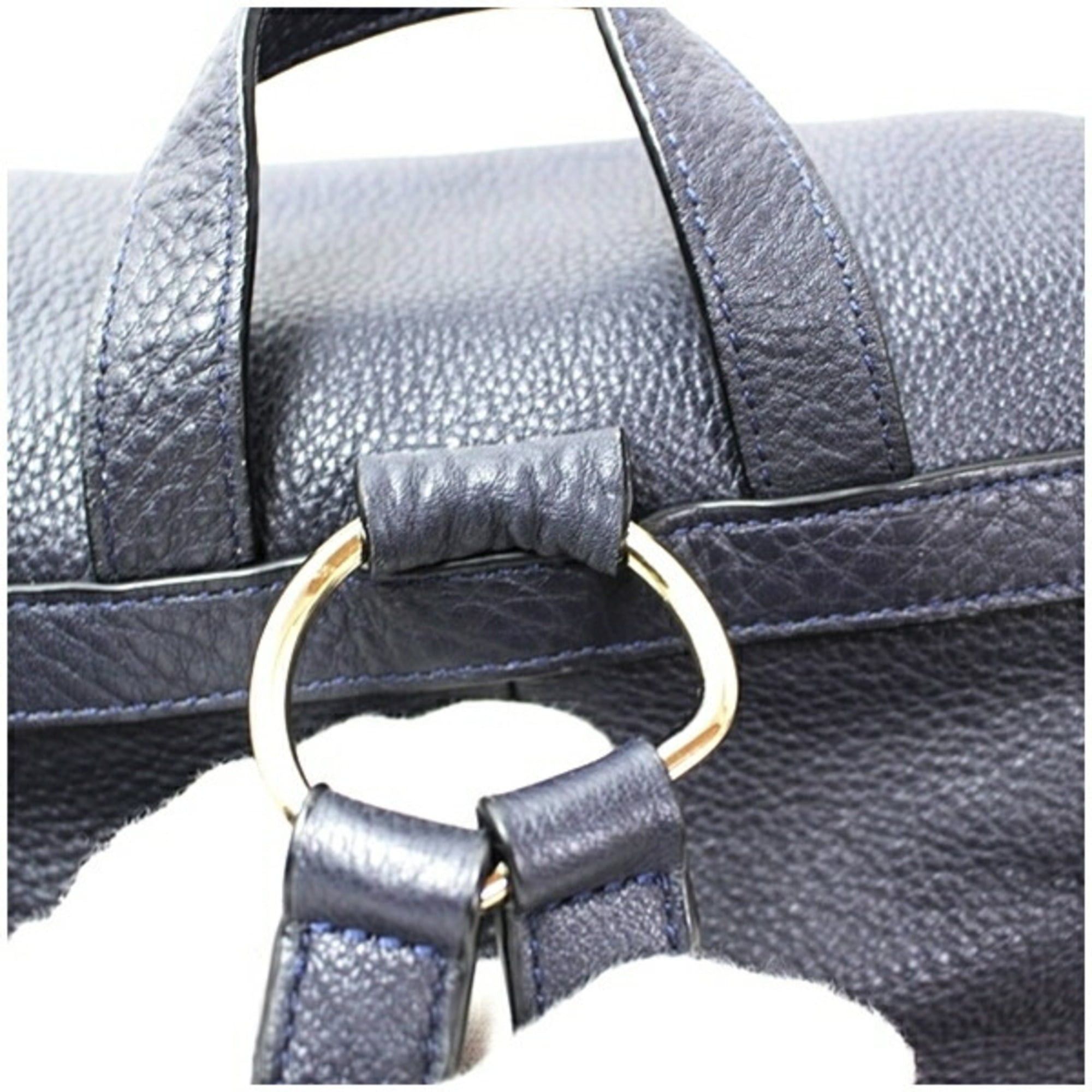 Coach Coach Billy Backpack F37410 Pebbled Leather Navy COACH Women's Size ONE SIZE - 6 Thumbnail