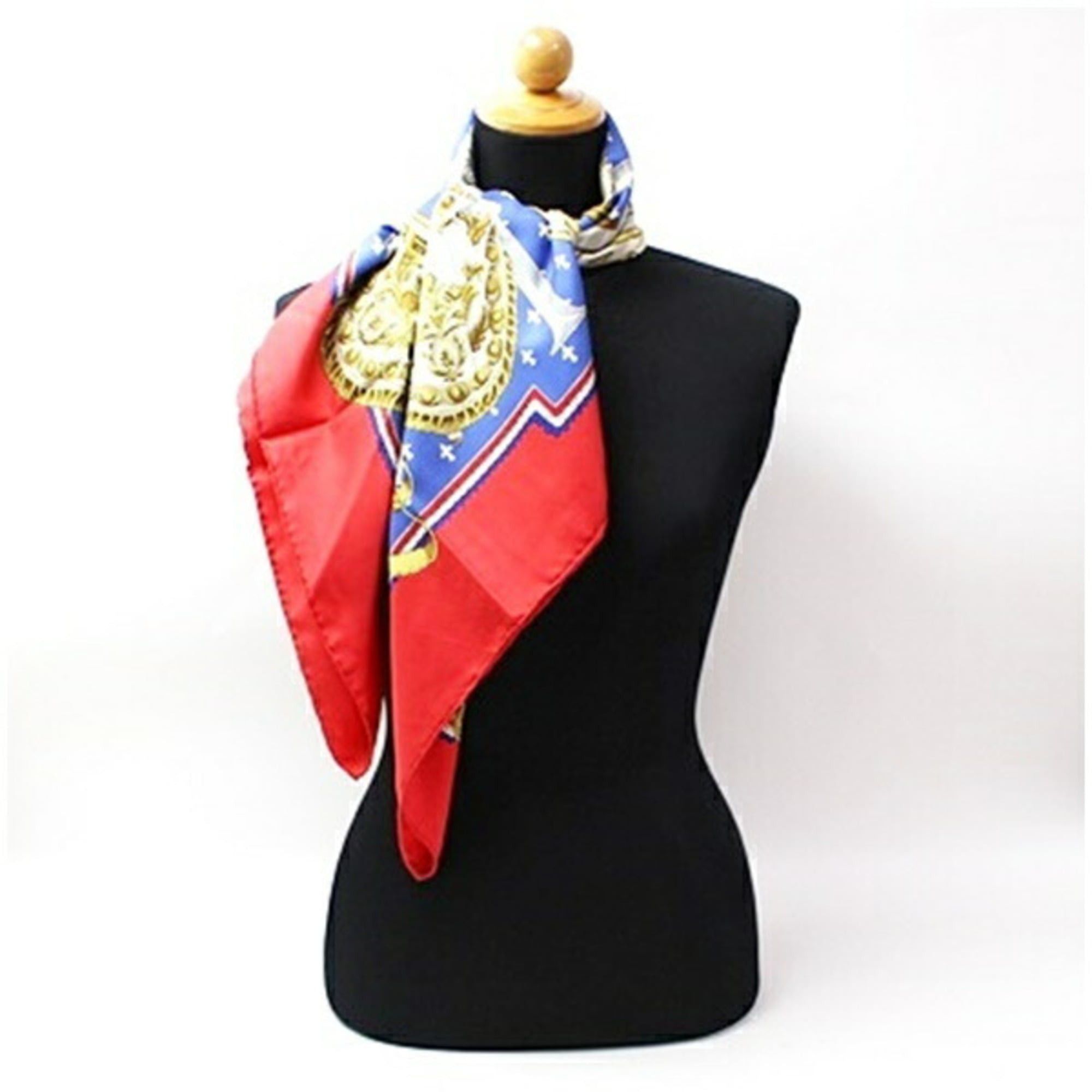 Hermes Hermes Silk Scarf Muffler Carre 90 SELLES A HOUSSE HERMES Women's Size ONE SIZE - 4 Thumbnail