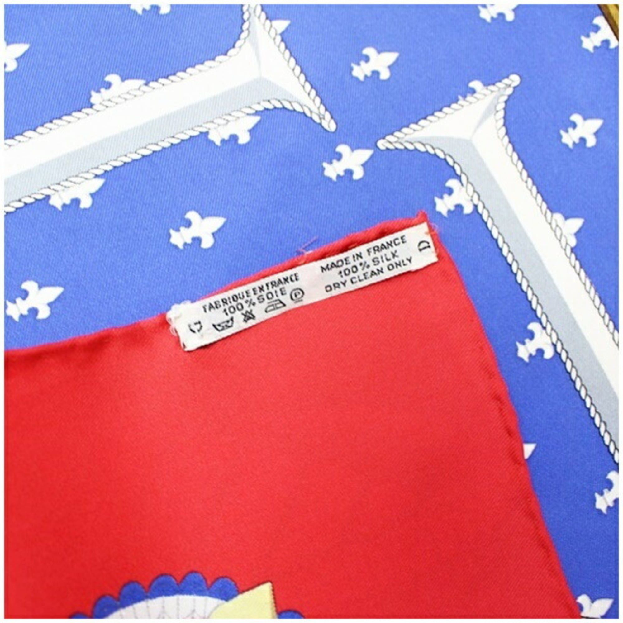 Hermes Hermes Silk Scarf Muffler Carre 90 SELLES A HOUSSE HERMES Women's Size ONE SIZE - 5 Thumbnail