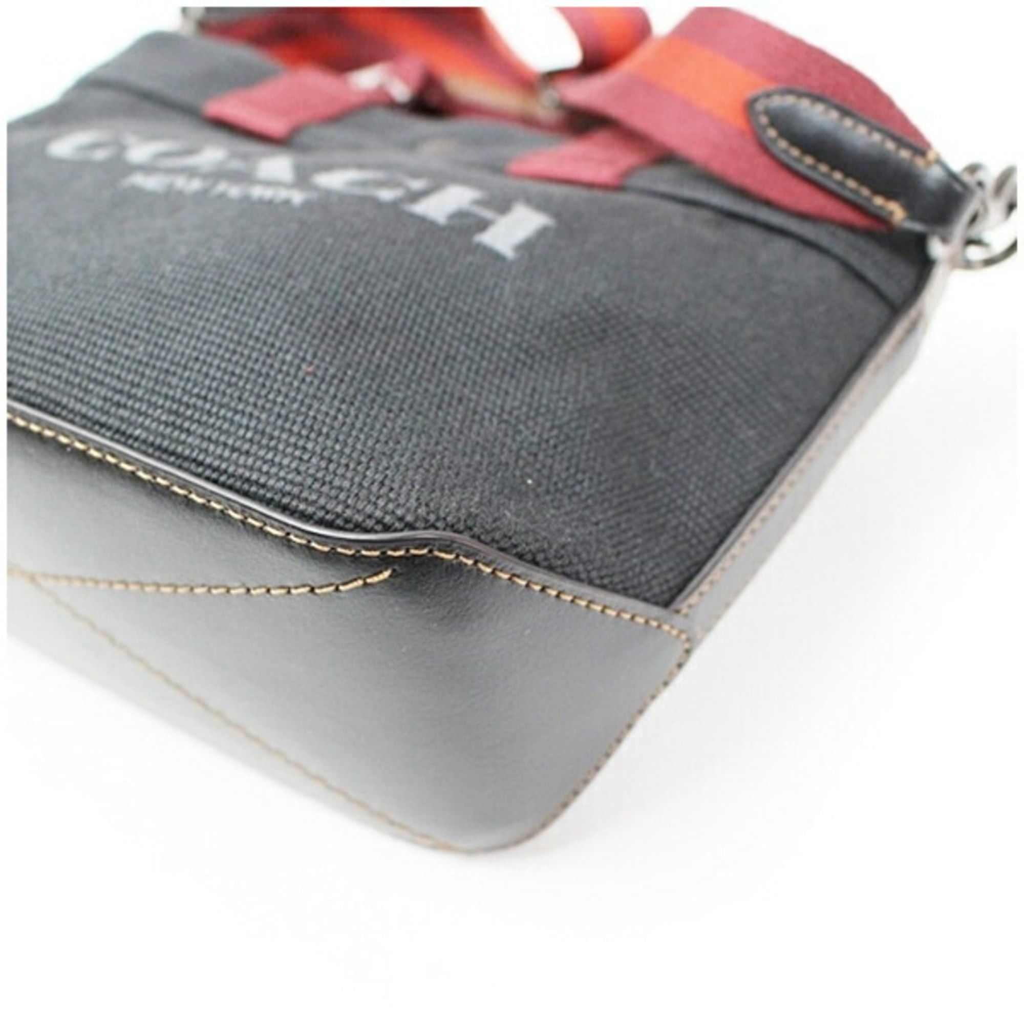 Coach Coach Factory Handbag CU299 Canvas Black COACH Women's Size ONE SIZE - 6 Thumbnail