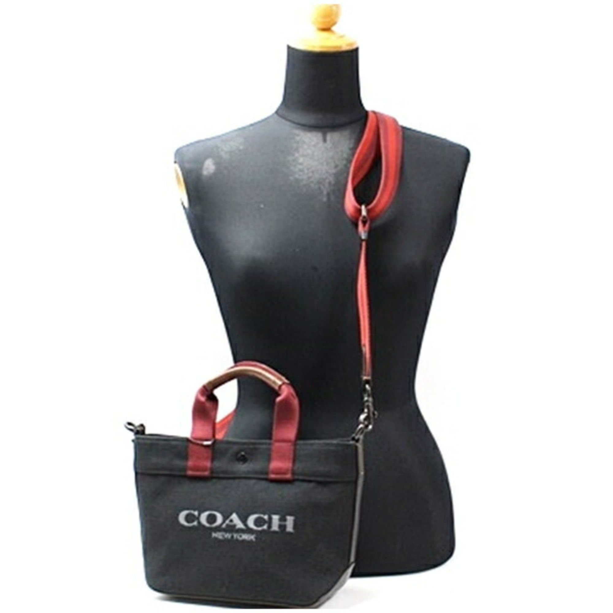 Coach Coach Factory Handbag CU299 Canvas Black COACH Women's Size ONE SIZE - 4 Thumbnail