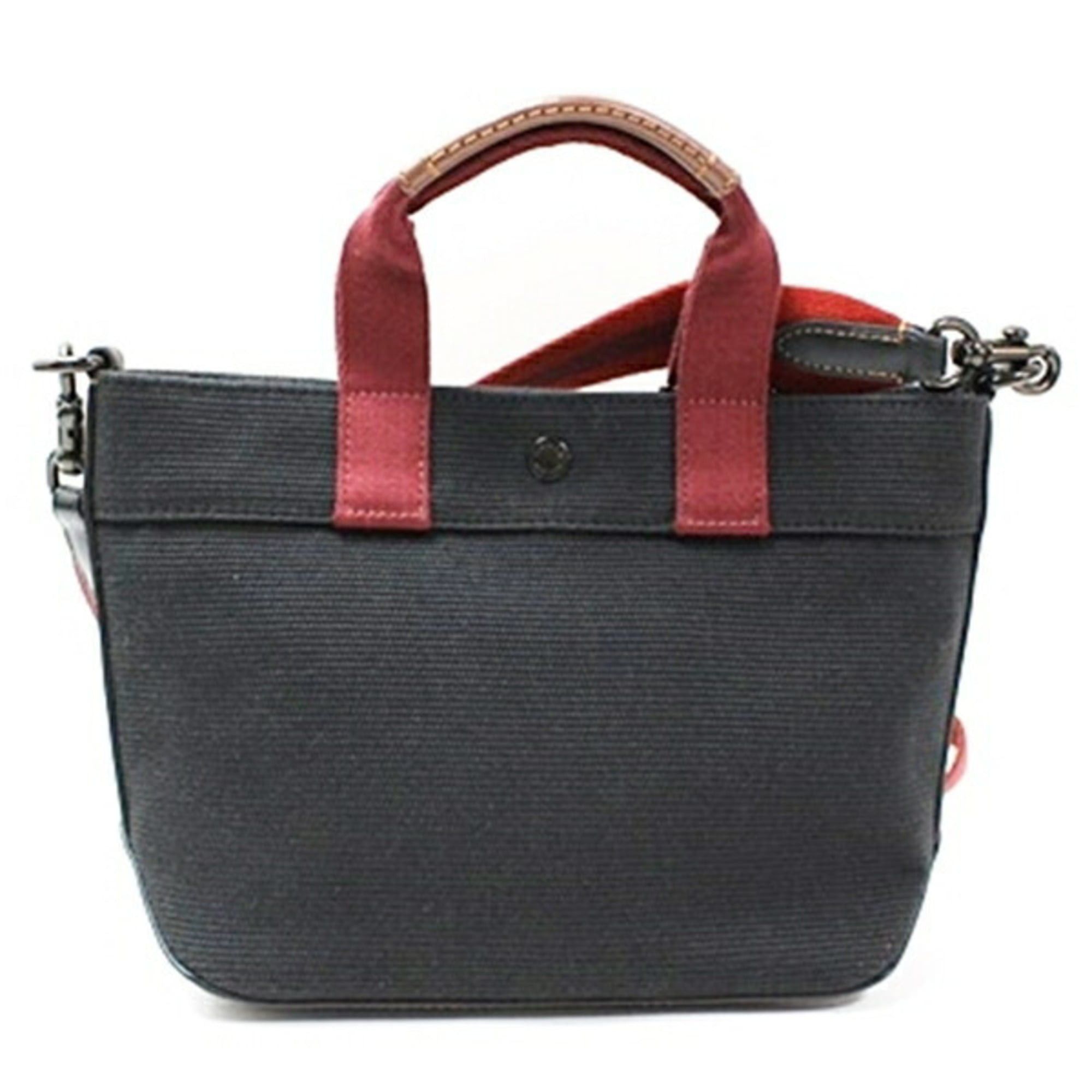 Coach Coach Factory Handbag CU299 Canvas Black COACH Women's Size ONE SIZE - 3 Thumbnail