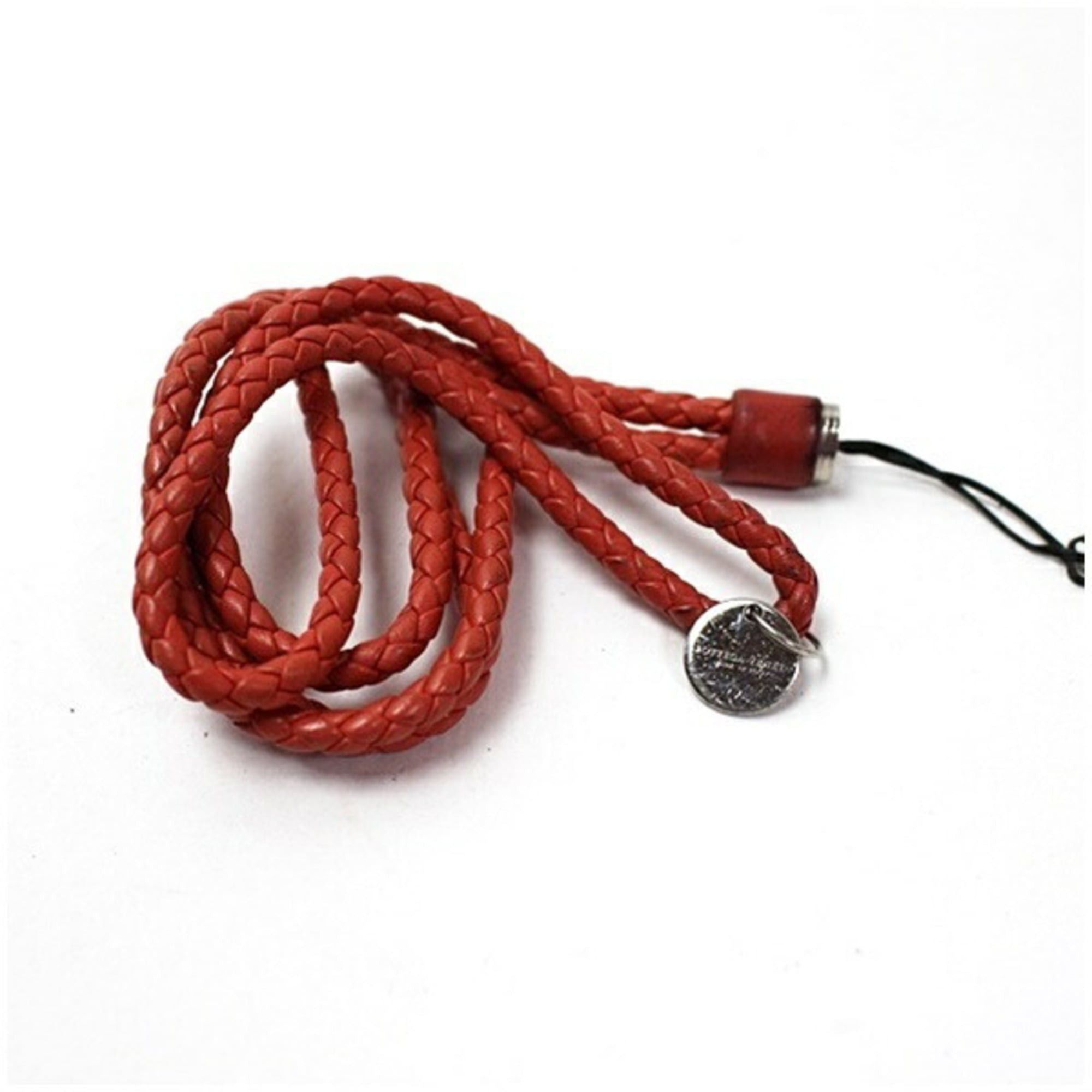 Bottega Veneta Bottega Veneta Intrecciato Neck Strap, Red, BOTTEGA VENETA, Women's Size ONE SIZE - 2 Thumbnail