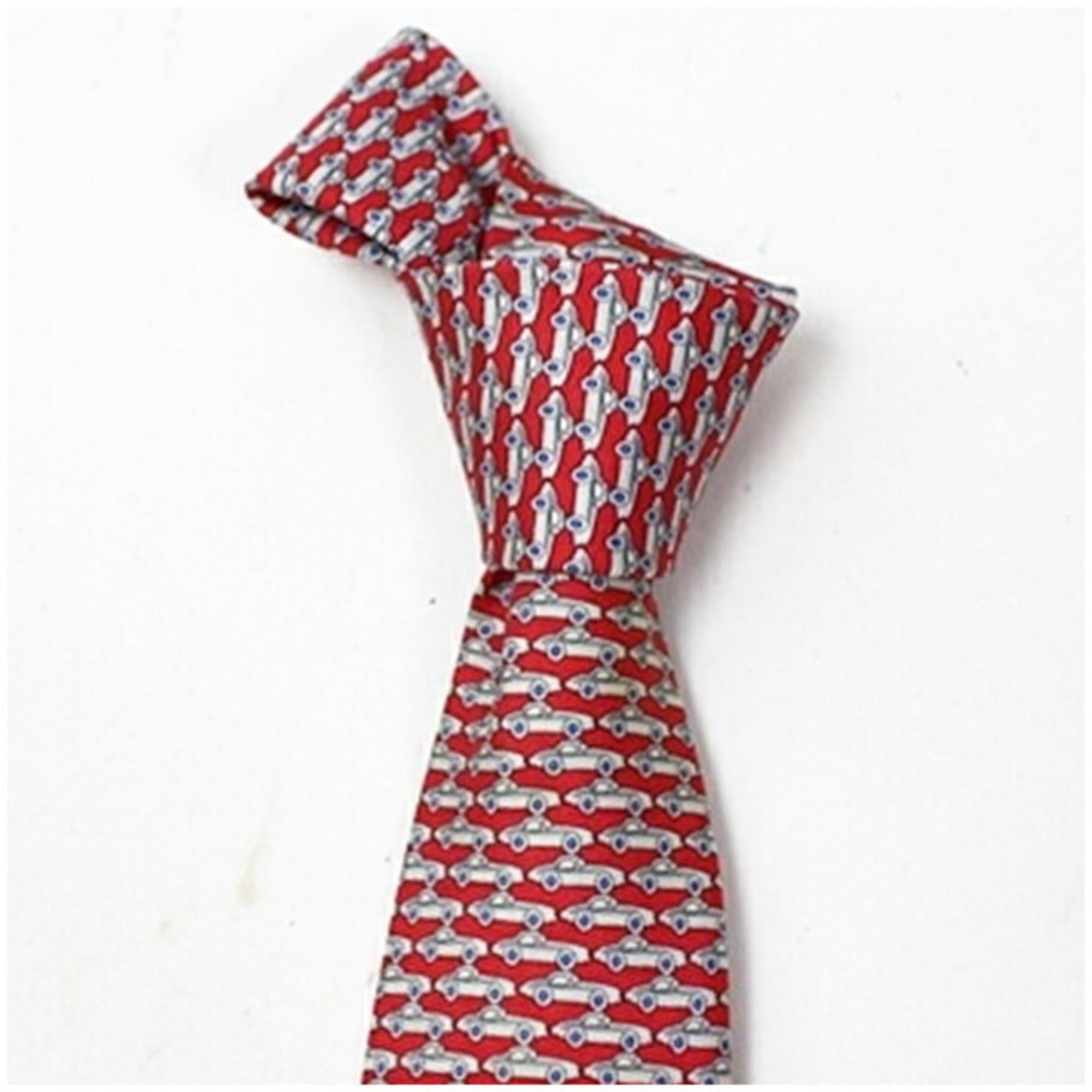 Louis Vuitton Louis Vuitton Silk Tie M73129 Car Pattern LOUIS VUITTON Men's Size ONE SIZE - 7 Thumbnail