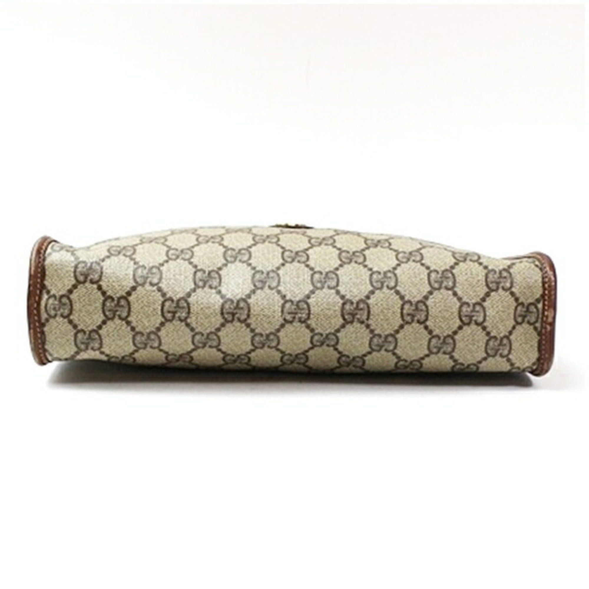 Gucci Gucci Old Second Bag Clutch GG Pattern PVC x Leather Beige Brown GUCCI Men's Size ONE SIZE - 5 Thumbnail