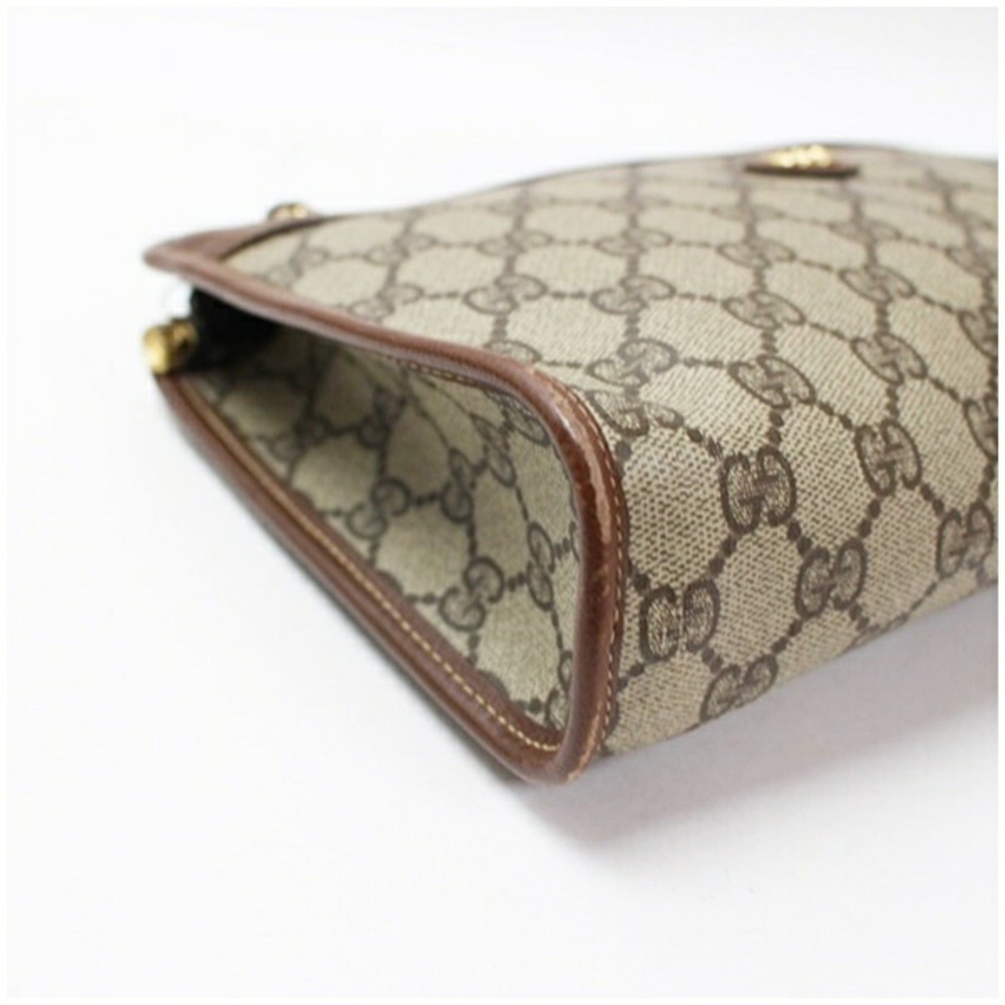Gucci Gucci Old Second Bag Clutch GG Pattern PVC x Leather Beige Brown GUCCI Men's Size ONE SIZE - 7 Thumbnail