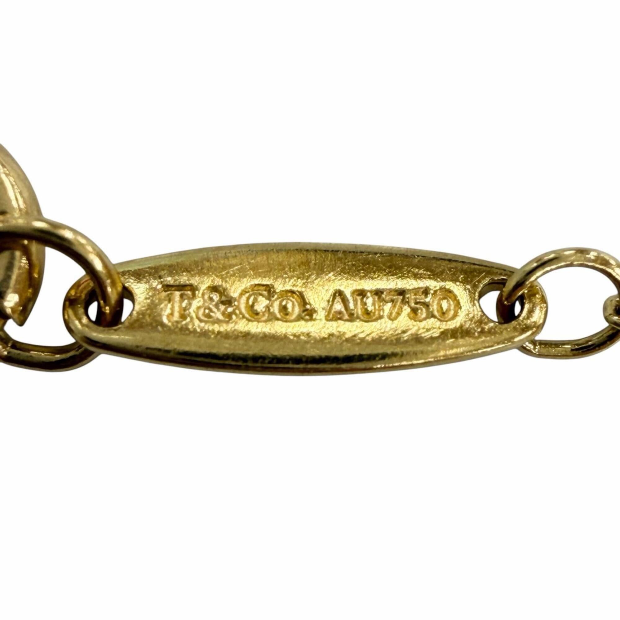 Tiffany & Co. TIFFANY&Co. Tiffany & Co. By the Yard Elsa Peretti 1P Diamond approx. 0.05ct 750 YG Bracelet Yellow Gold 3.77mm Diameter Weight 0.97g Women's Size ONE SIZE - 4 Thumbnail