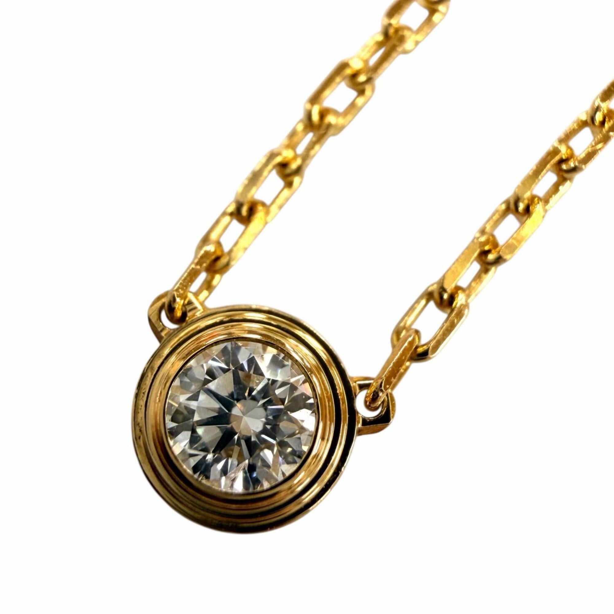 Cartier Cartier SJN242 Damour SM Small 750YG 1P Diamond Necklace, Yellow Gold, Weight 2.77g, Women's. Size ONE SIZE - 5 Thumbnail