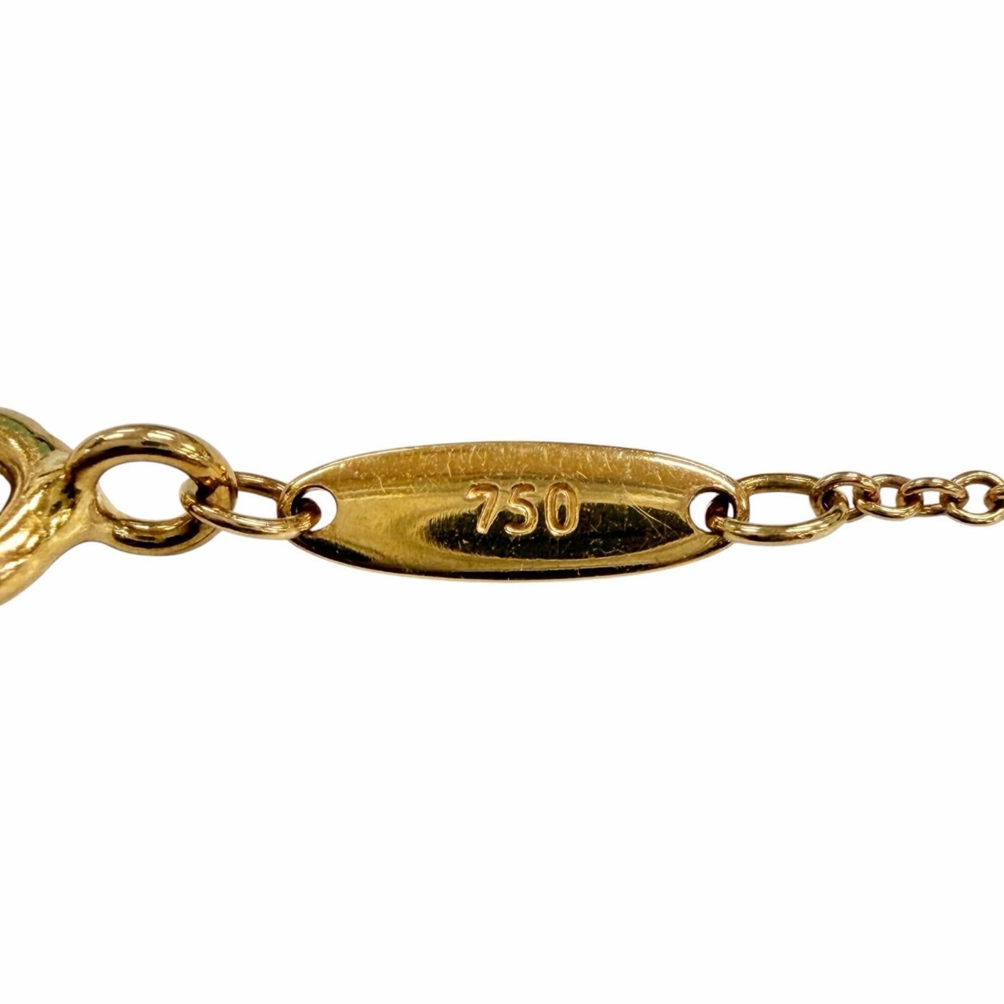 Tiffany & Co. TIFFANY&Co. Tiffany By the Yard 750 YG Necklace with 1 Diamond (approx. 0.12ct), Frame Diameter approx. 4.45mm, Purchased January 2009, Yellow Gold, Weight 1.9g, Women's, Comes Box and Dust Bag. Size ONE SIZE - 10 Thumbnail