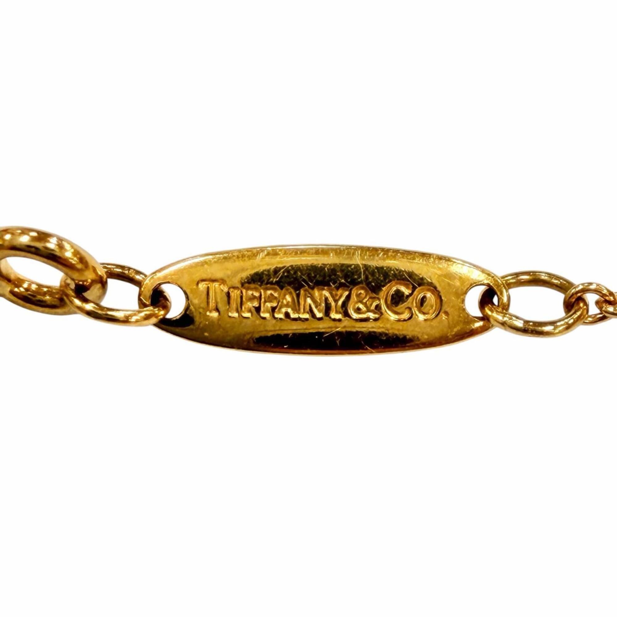 Tiffany & Co. TIFFANY&Co. Tiffany By the Yard 750 YG Necklace with 1 Diamond (approx. 0.12ct), Frame Diameter approx. 4.45mm, Purchased January 2009, Yellow Gold, Weight 1.9g, Women's, Comes Box and Dust Bag. Size ONE SIZE - 9 Thumbnail