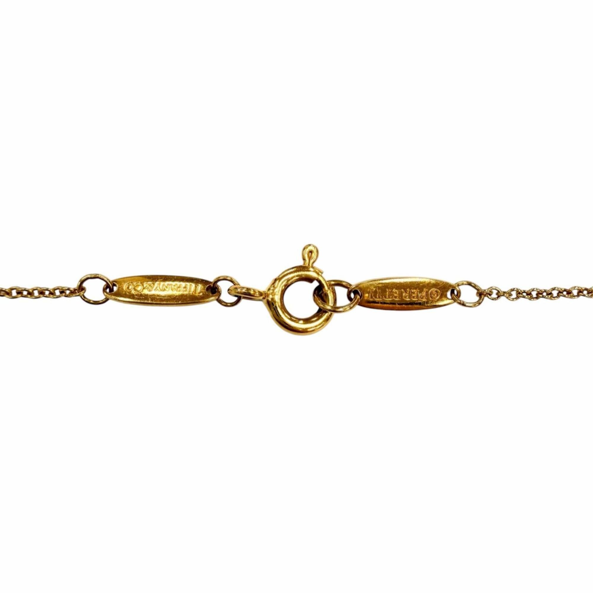 Tiffany & Co. TIFFANY&Co. Tiffany By the Yard 750 YG Necklace with 1 Diamond (approx. 0.12ct), Frame Diameter approx. 4.45mm, Purchased January 2009, Yellow Gold, Weight 1.9g, Women's, Comes Box and Dust Bag. Size ONE SIZE - 7 Thumbnail