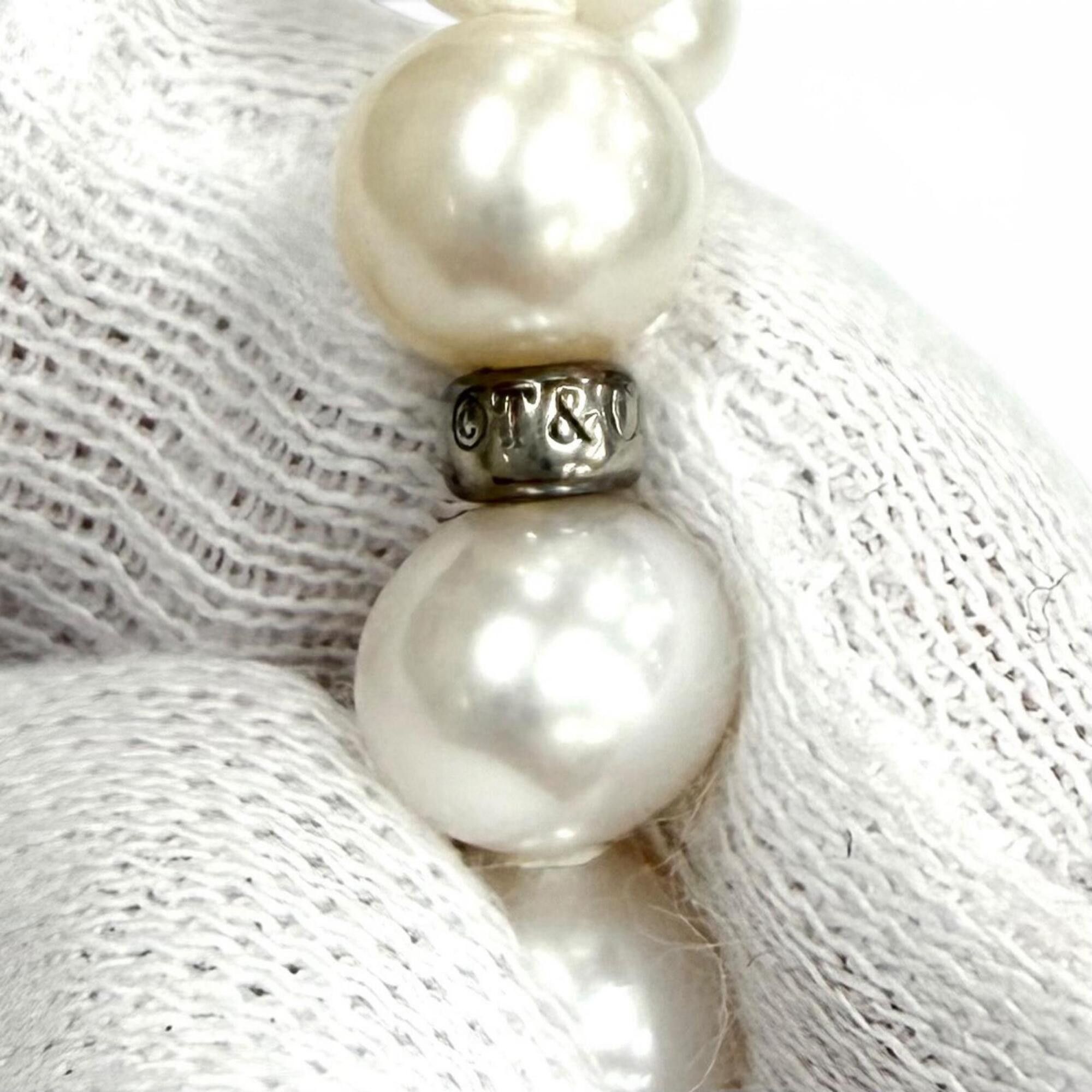 Tiffany & Co. TIFFANY&Co. Tiffany Ziegfeld Collection Pearl Wrap Necklace, Freshwater Pearls, AG925, Approx. 204cm Length, White, Total Weight 148.5g, Women's, Comes with Box Size ONE SIZE - 7 Thumbnail
