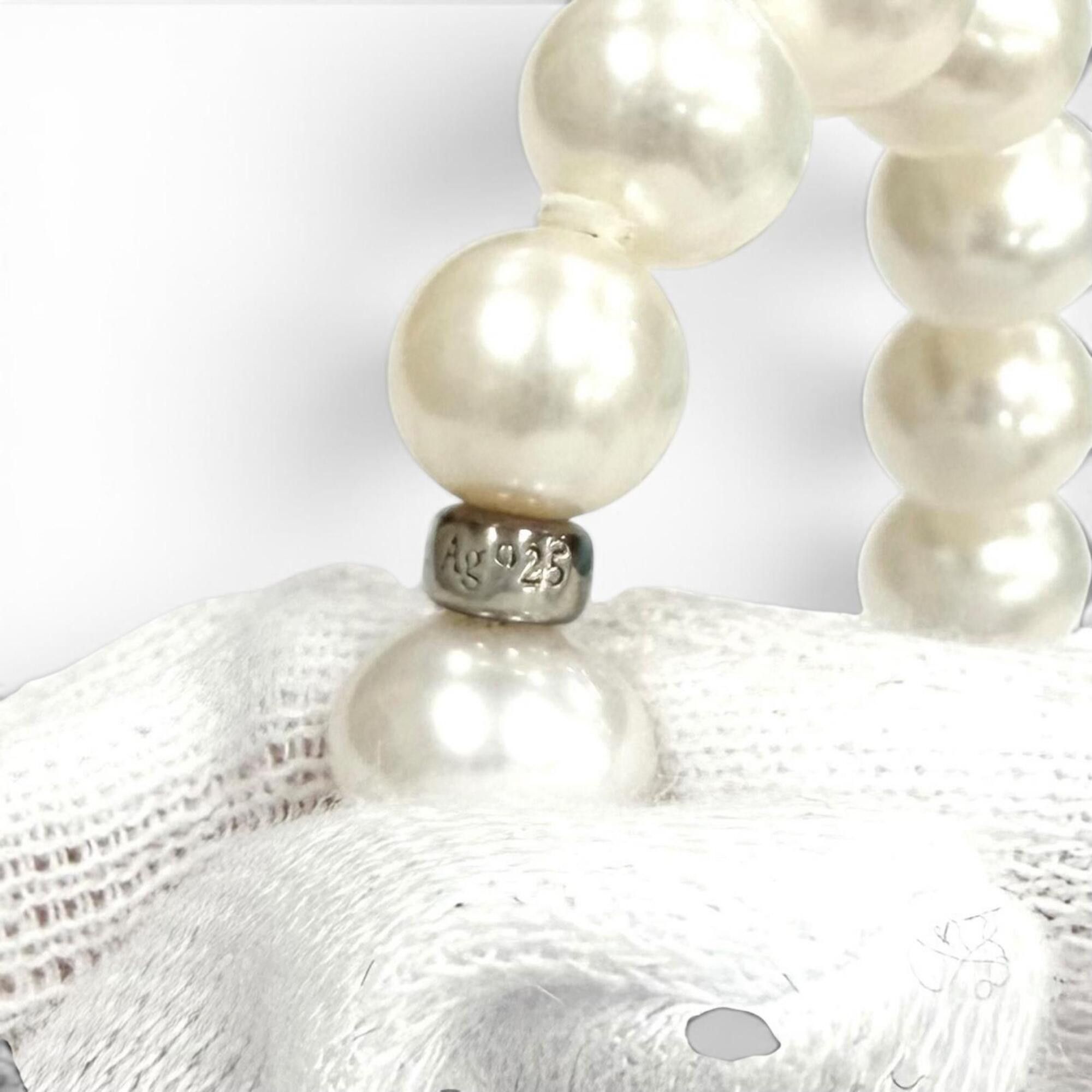 Tiffany & Co. TIFFANY&Co. Tiffany Ziegfeld Collection Pearl Wrap Necklace, Freshwater Pearls, AG925, Approx. 204cm Length, White, Total Weight 148.5g, Women's, Comes with Box Size ONE SIZE - 8 Thumbnail