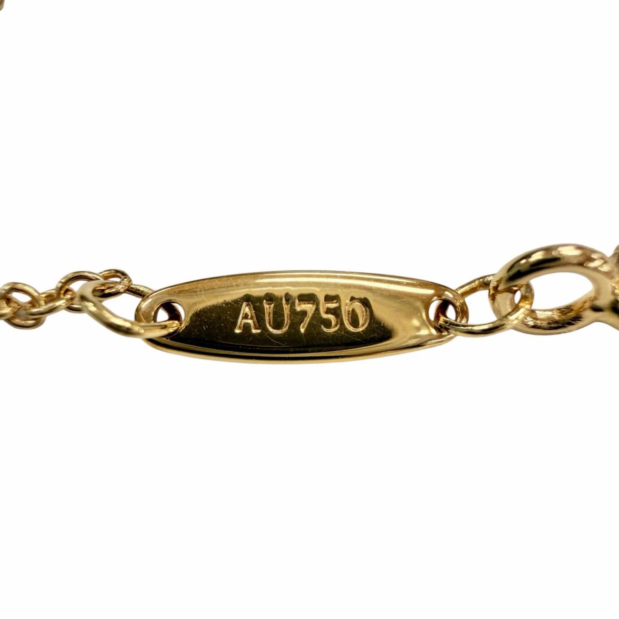 Tiffany & Co. TIFFANY&Co. Tiffany & Co. By the Yard Elsa Peretti 750 YG 1P Diamond (approx. 0.12ct) Setting Diameter approx. 4.73mm Necklace, Yellow Gold, Weight 1.94g, Women's, Comes with Box and Dust Bag Size ONE SIZE - 10 Thumbnail
