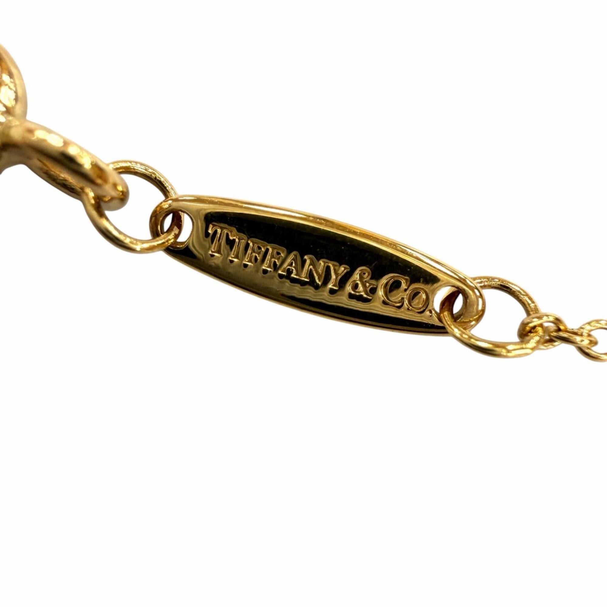 Tiffany & Co. TIFFANY&Co. Tiffany & Co. By the Yard Elsa Peretti 750 YG 1P Diamond (approx. 0.12ct) Setting Diameter approx. 4.73mm Necklace, Yellow Gold, Weight 1.94g, Women's, Comes with Box and Dust Bag Size ONE SIZE - 8 Thumbnail