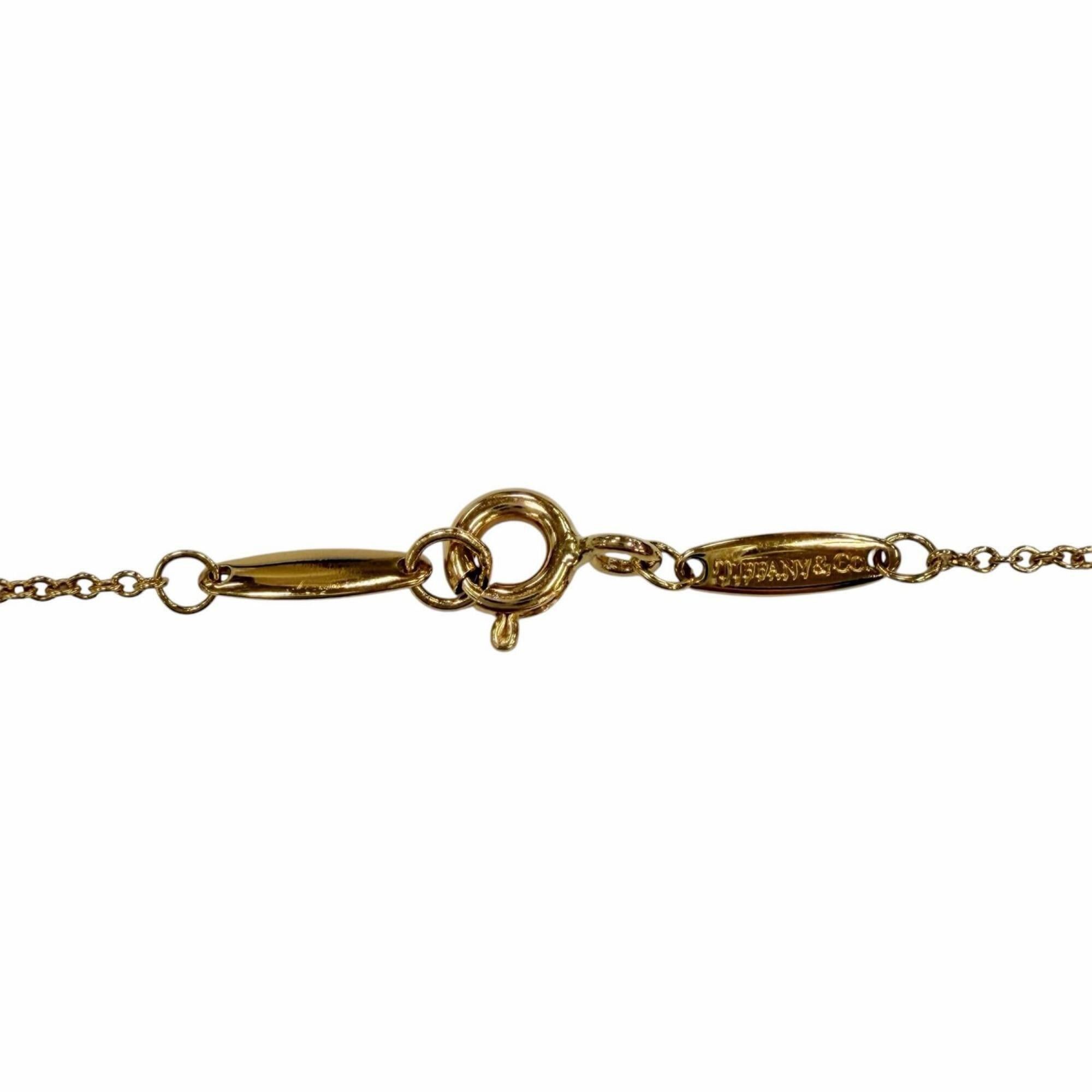 Tiffany & Co. TIFFANY&Co. Tiffany & Co. By the Yard Elsa Peretti 750 YG 1P Diamond (approx. 0.12ct) Setting Diameter approx. 4.73mm Necklace, Yellow Gold, Weight 1.94g, Women's, Comes with Box and Dust Bag Size ONE SIZE - 7 Thumbnail