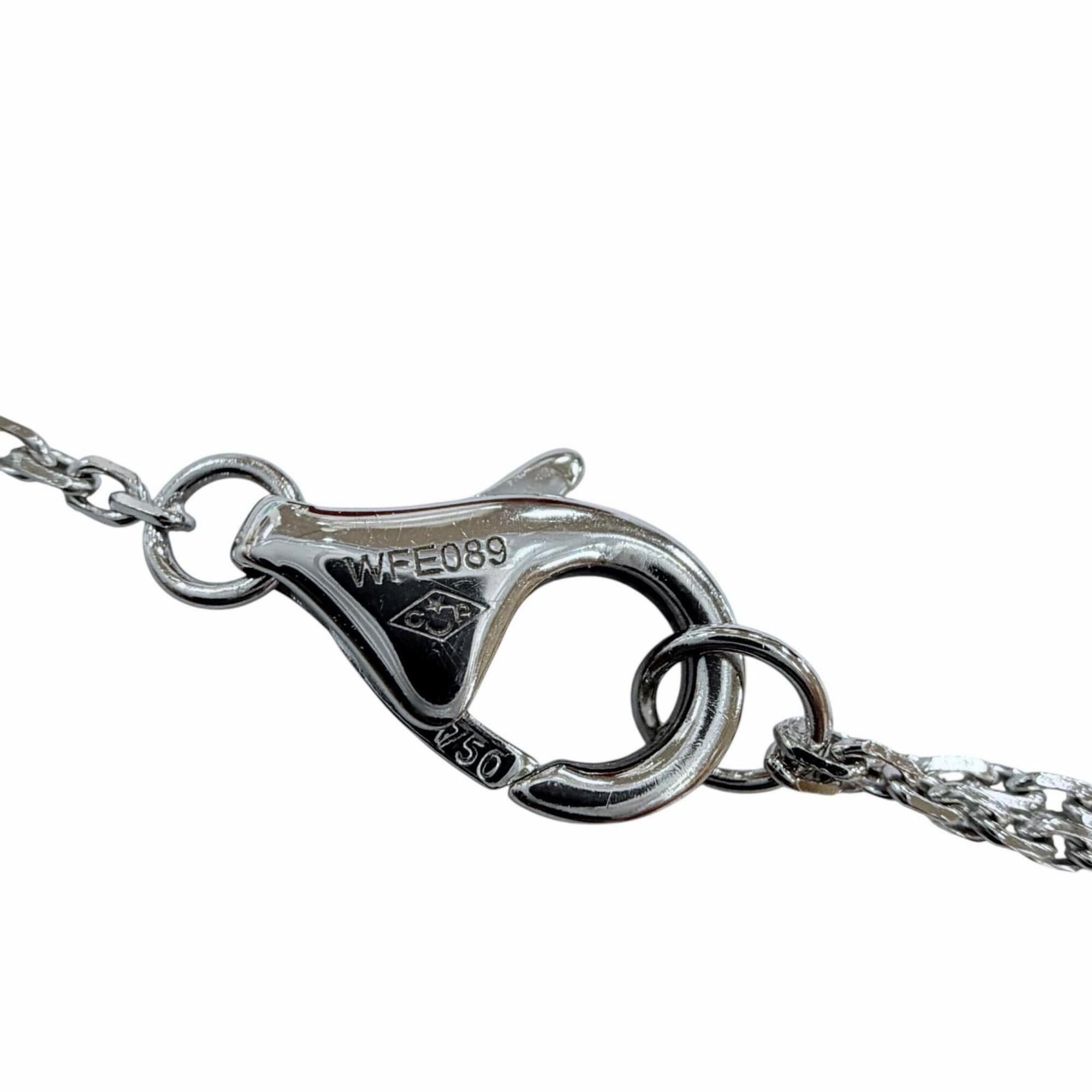 Cartier Cartier WFE089 Damour XS 750 WG 1P Diamond Necklace, White Gold, Weight 2.4g, Women's, with Box. Size ONE SIZE - 7 Thumbnail