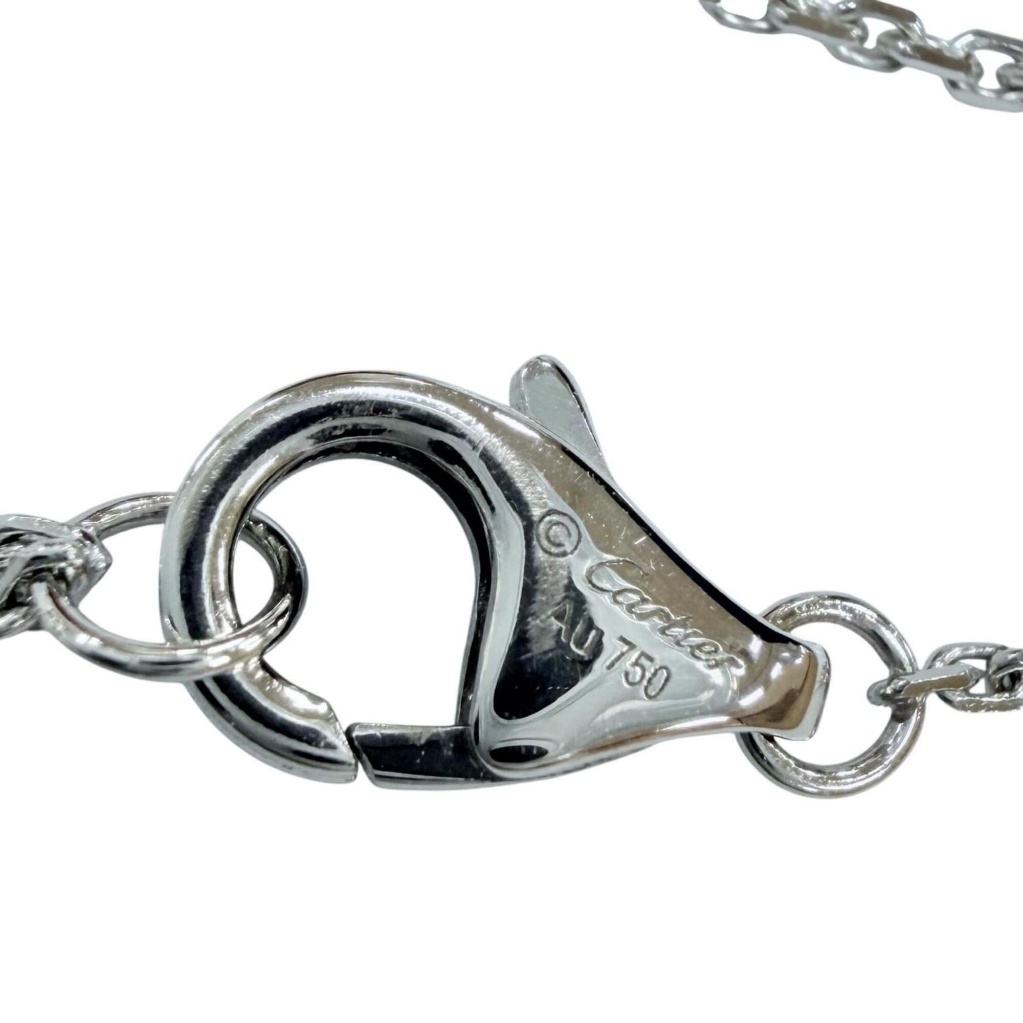 Cartier Cartier WFE089 Damour XS 750 WG 1P Diamond Necklace, White Gold, Weight 2.4g, Women's, with Box. Size ONE SIZE - 8 Thumbnail