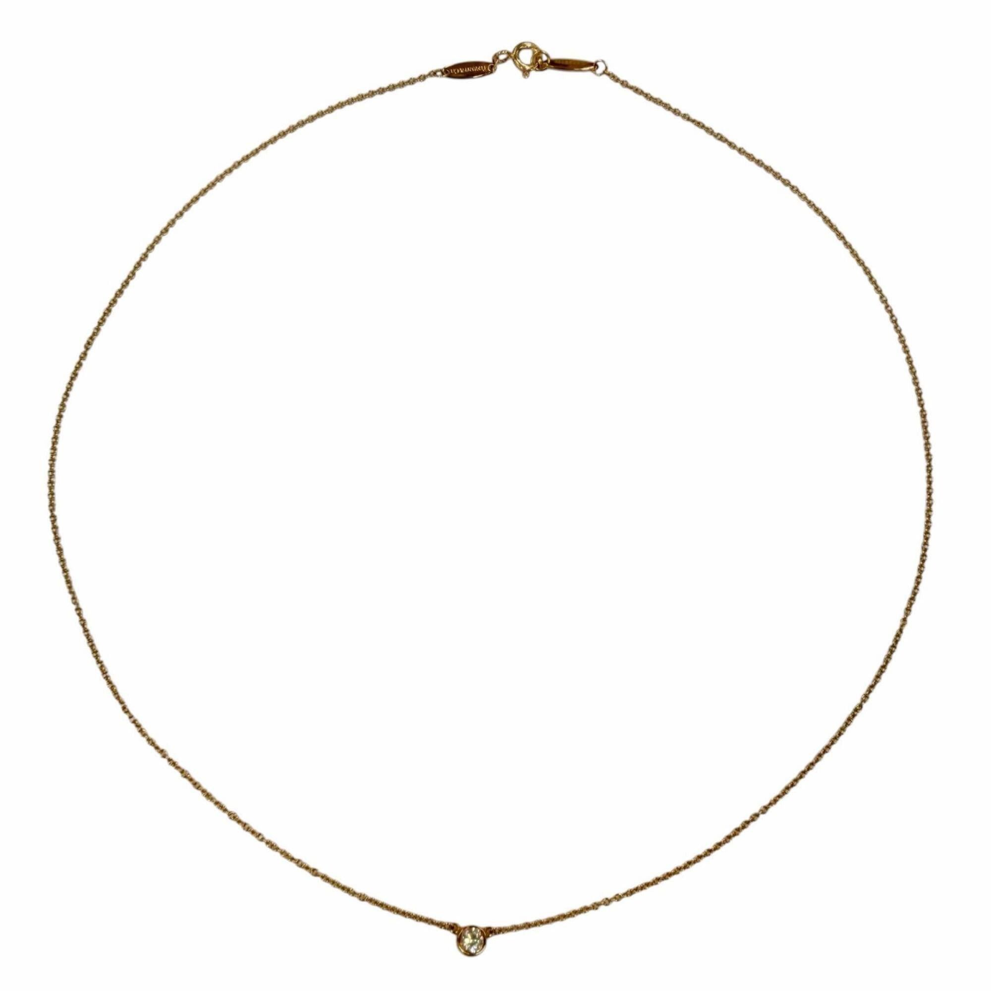Tiffany & Co. TIFFANY&Co. Tiffany & Co. By the Yard Elsa Peretti 750 PG Necklace with 1 Diamond (approx. 0.12ct), Frame Diameter approx. 4.35mm, Weight 1.89g, Women's. Size ONE SIZE - 3 Thumbnail