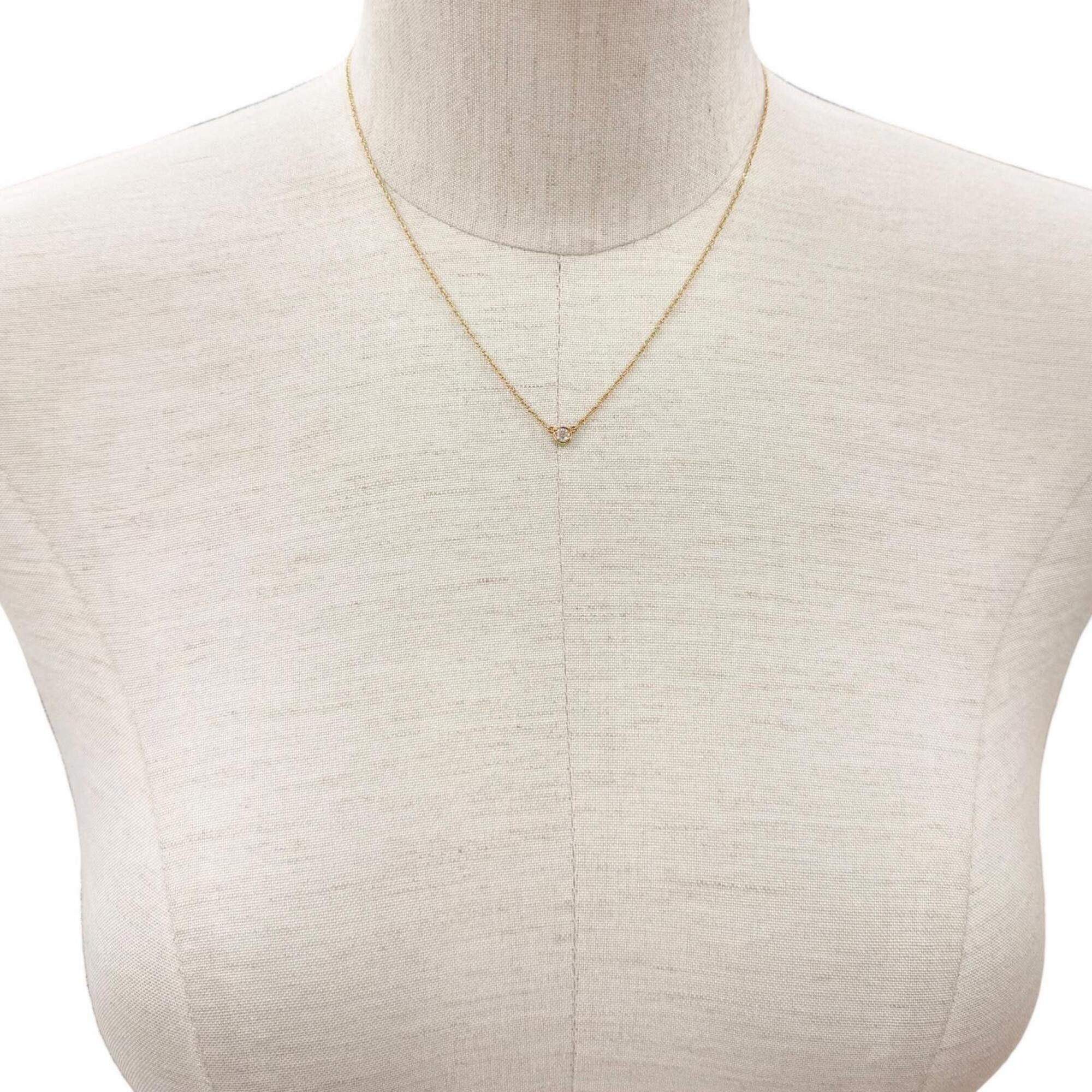 Tiffany & Co. TIFFANY&Co. Tiffany & Co. By the Yard Elsa Peretti 750 PG Necklace with 1 Diamond (approx. 0.12ct), Frame Diameter approx. 4.35mm, Weight 1.89g, Women's. Size ONE SIZE - 2 Thumbnail