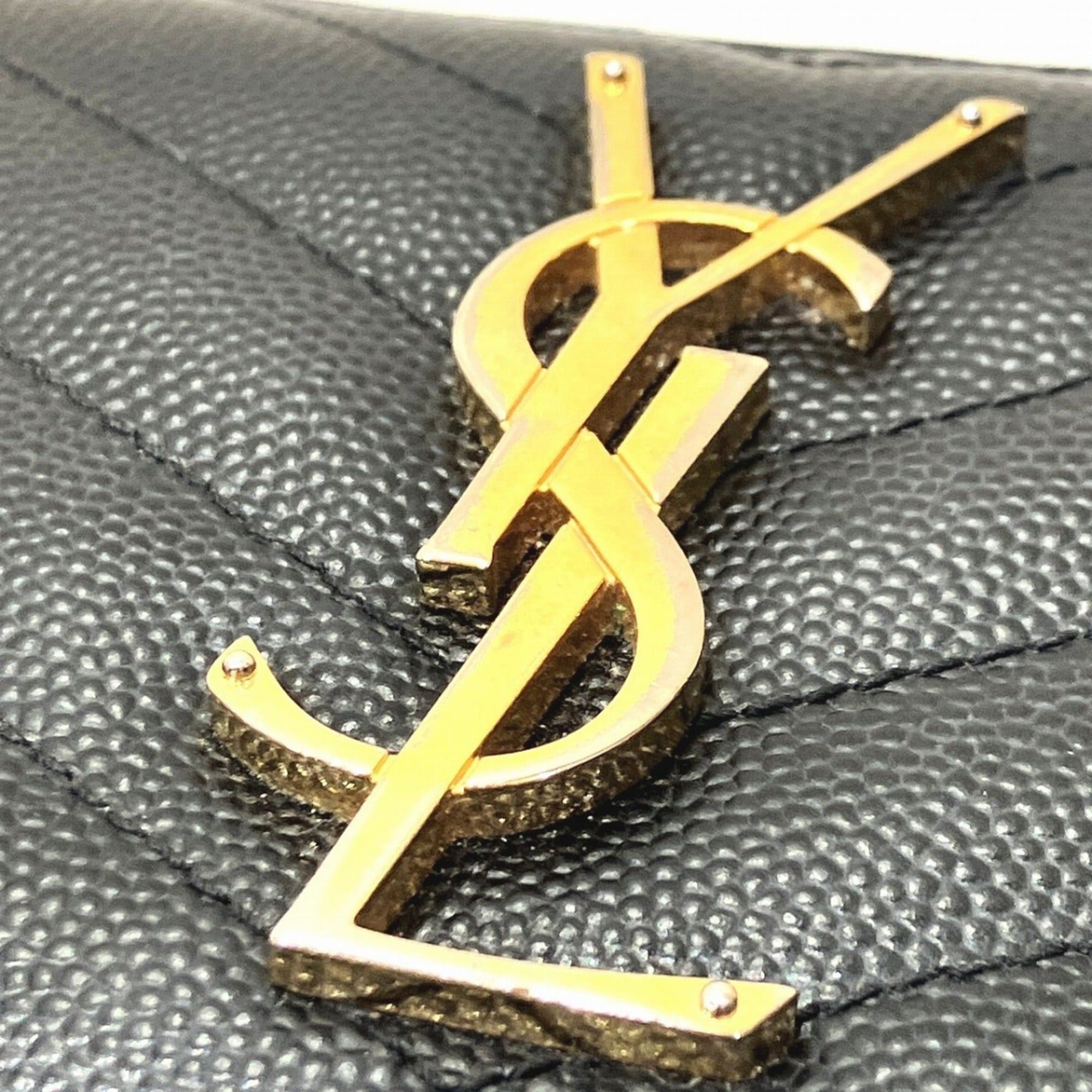 Yves Saint Laurent Yves Saint Laurent leather long wallet 358094 Size ONE SIZE - 9 Thumbnail