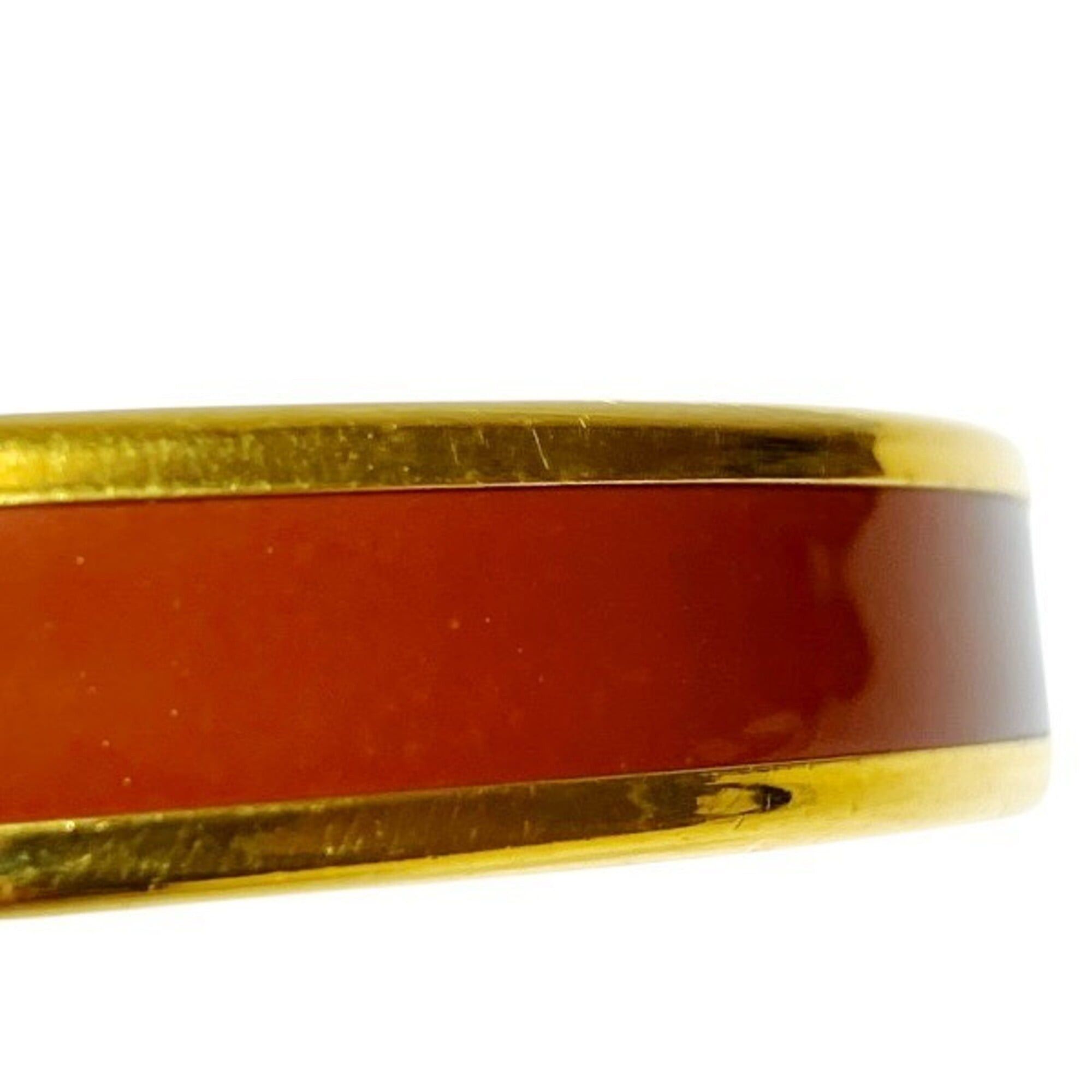 Hermes Hermes Enamel PM Brand Accessories Cloisonné Red Bangle for Women Size ONE SIZE - 7 Thumbnail