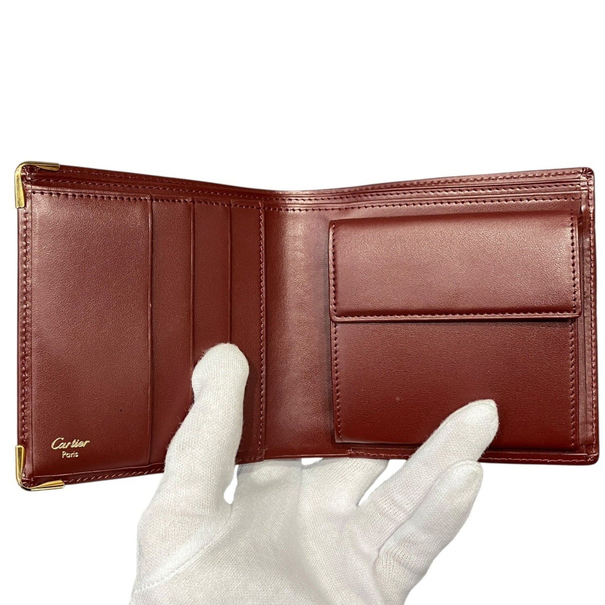 Cartier Cartier Bi-fold Wallet, Must Line, Leather Size ONE SIZE - 3 Thumbnail