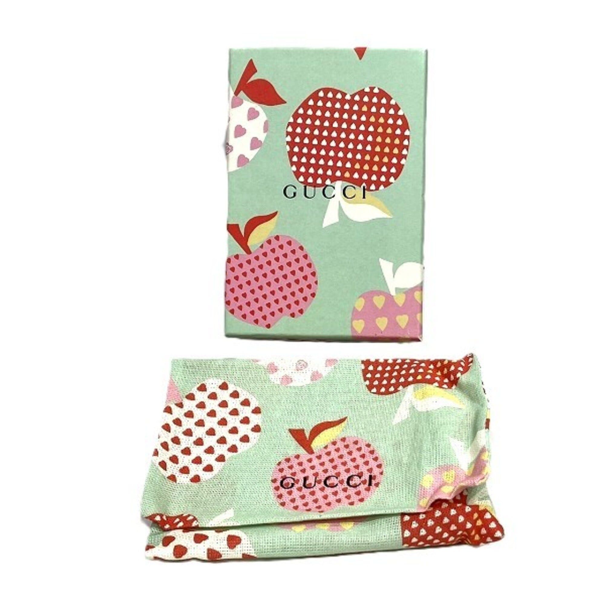 Gucci Gucci GG Supreme 663922 Les Pommes Apples Heart Bi-fold Wallet for Women Size ONE SIZE - 5 Thumbnail