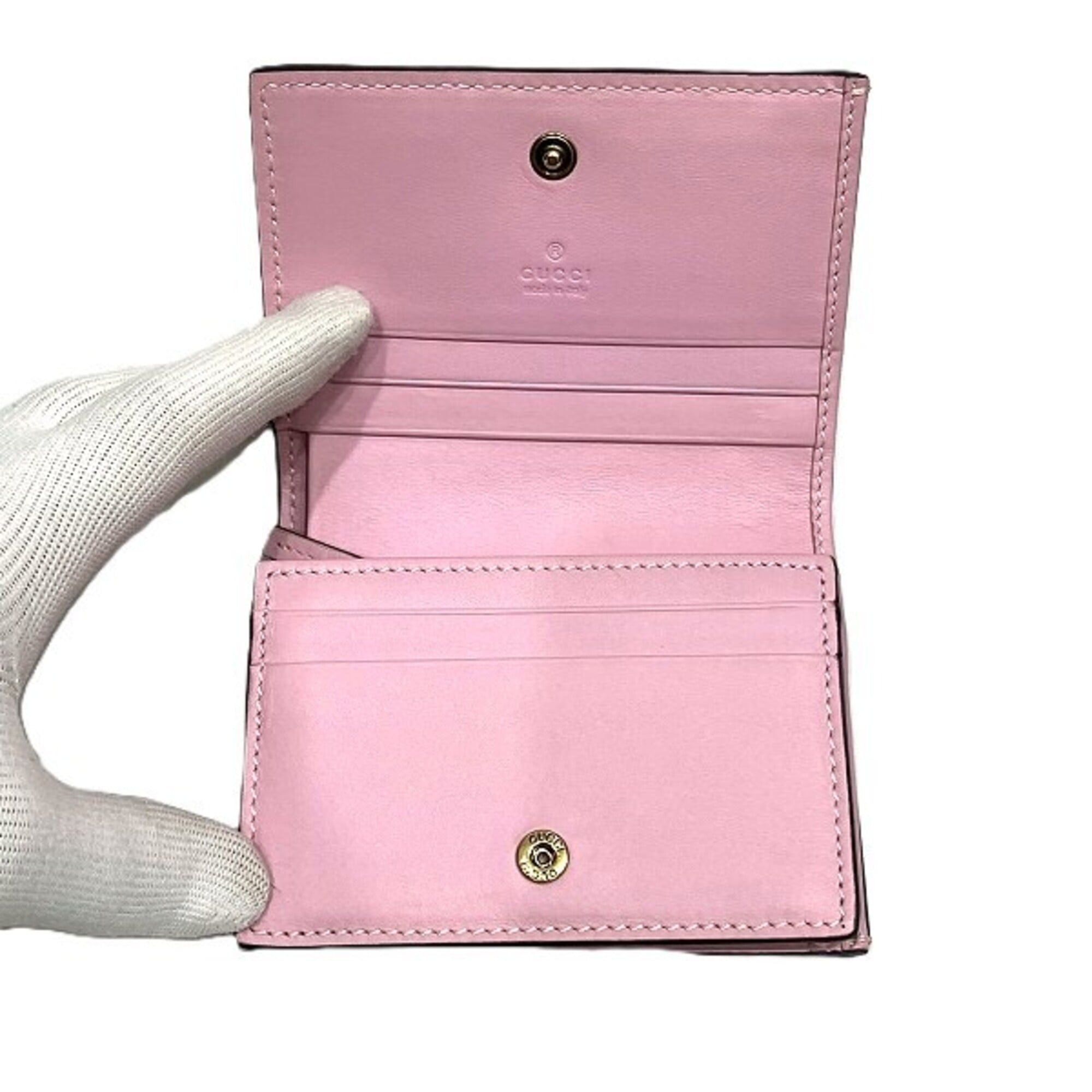 Gucci Gucci GG Supreme Strawberry Mini Wallet 573839 Bi-fold for Women Size ONE SIZE - 3 Thumbnail